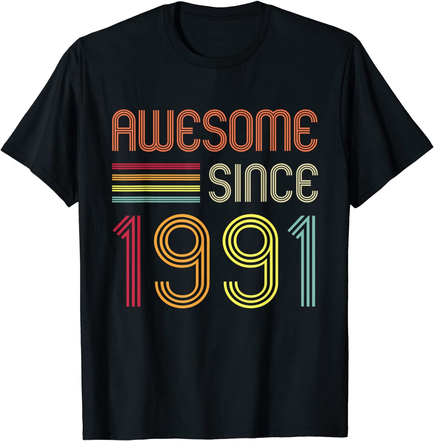 Awesome Since 1991 30th Birthday Retro T-Shirt