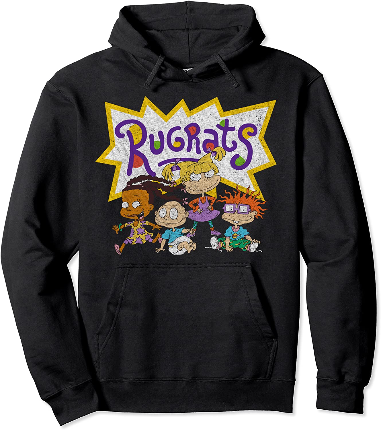 Nickelodeon Rugrats Vintage Group Shot Logo Pullover Hoodie