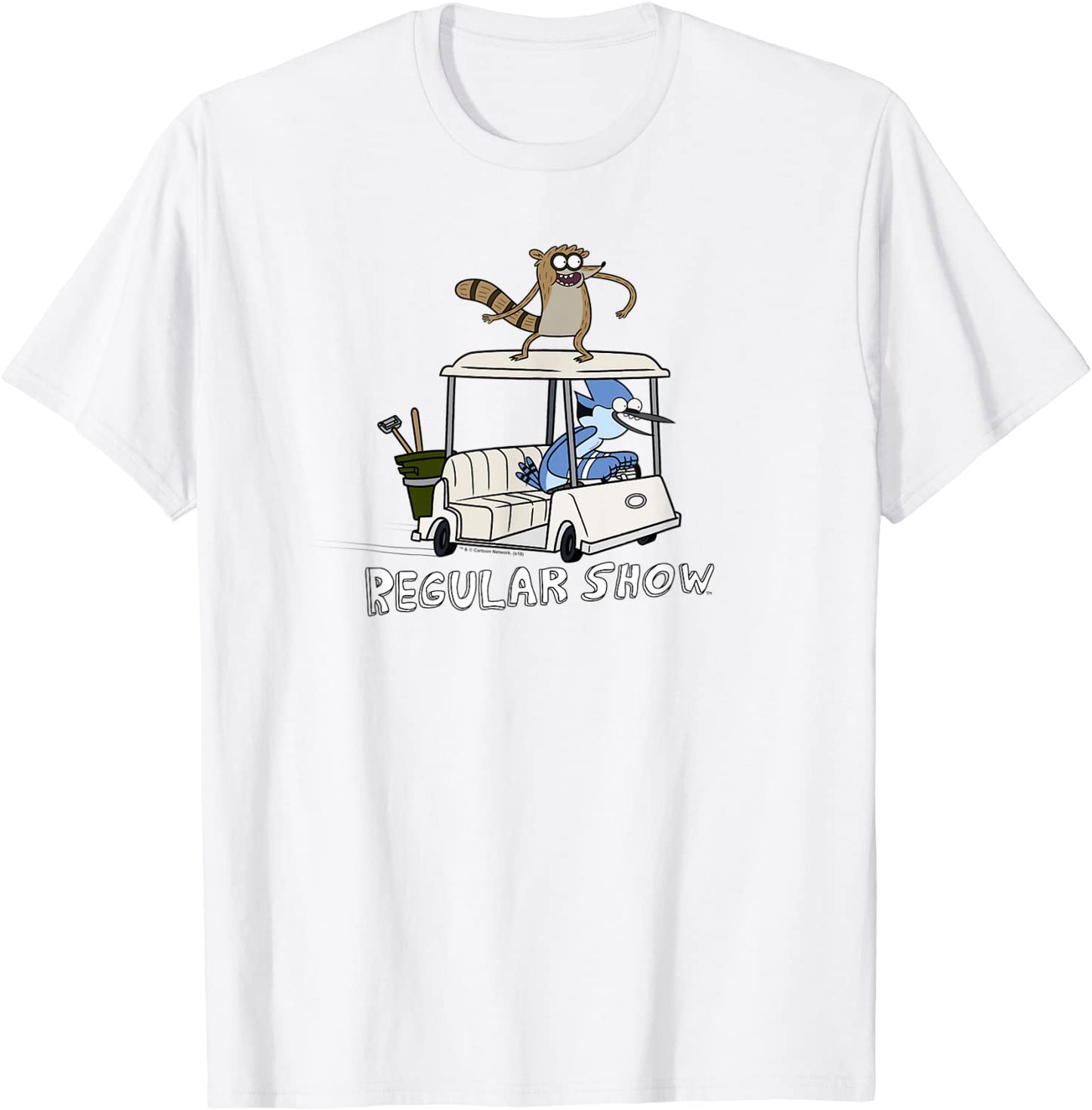 Regular Show Mordecai and Rigby Golf Cart T-Shirt
