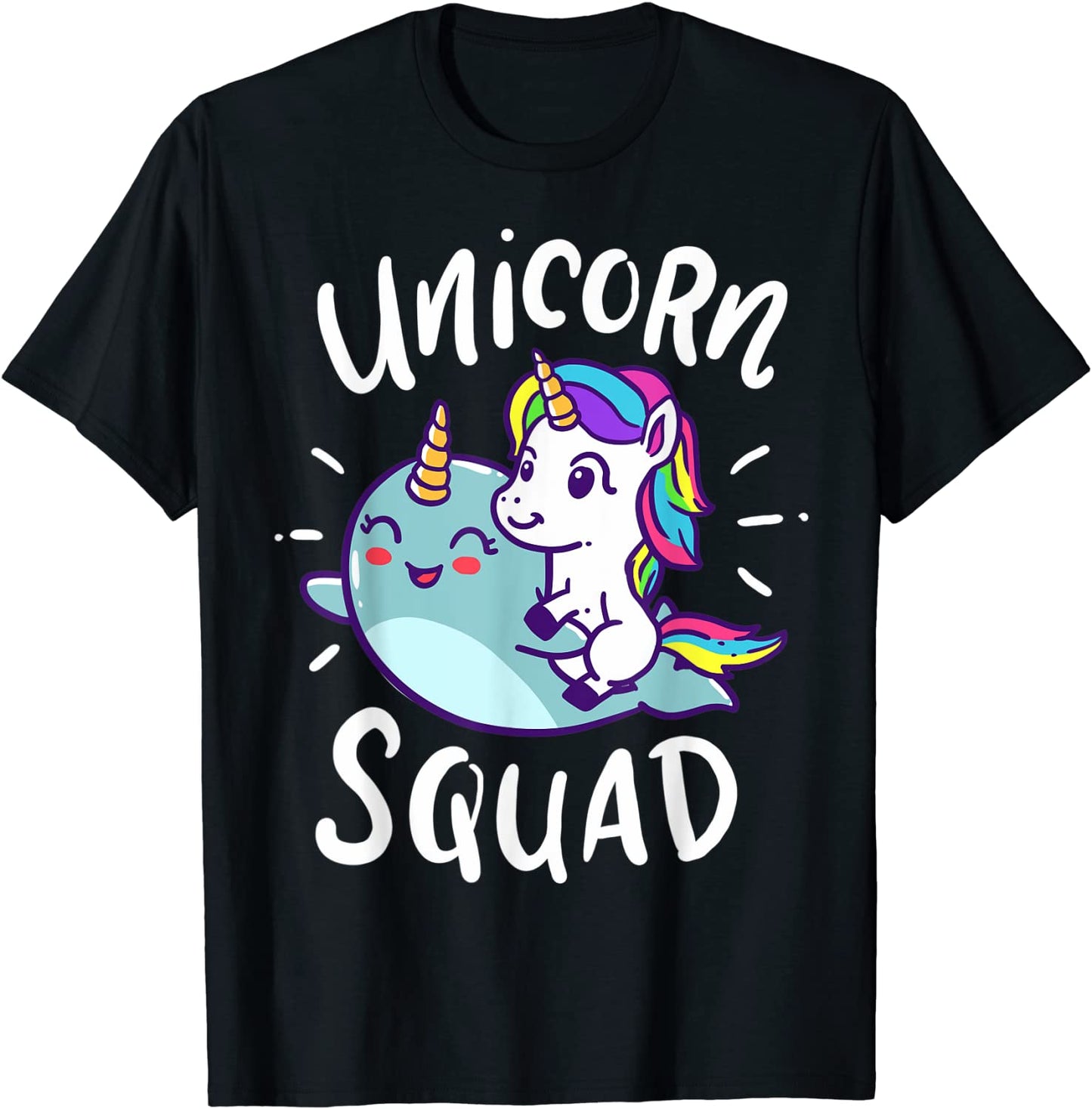 Unicorn Squad Narwhal Funny Cute Birthday Party Present Gift T-Shirt