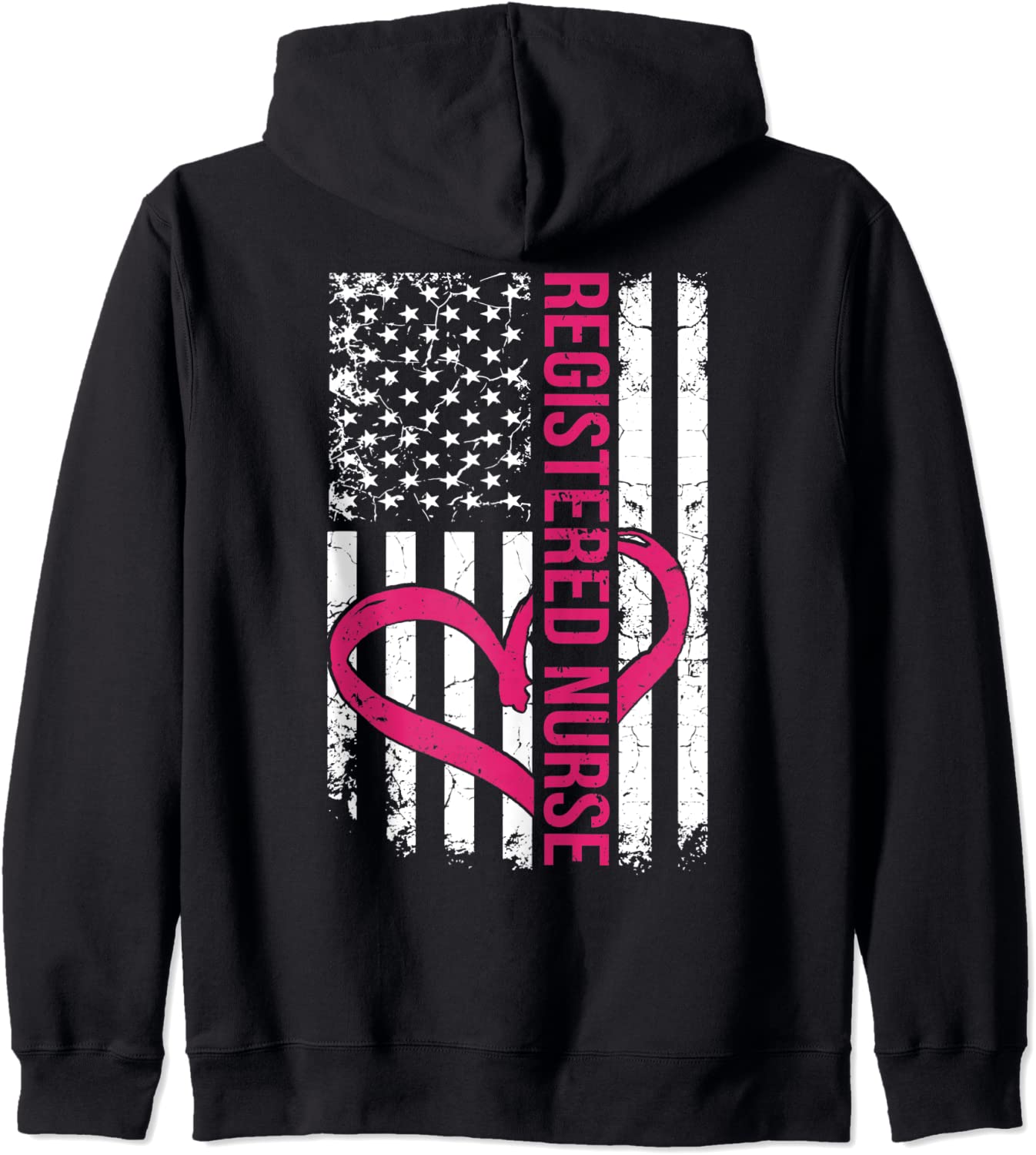 Registered Nurse Flag For Women RN Hoodie