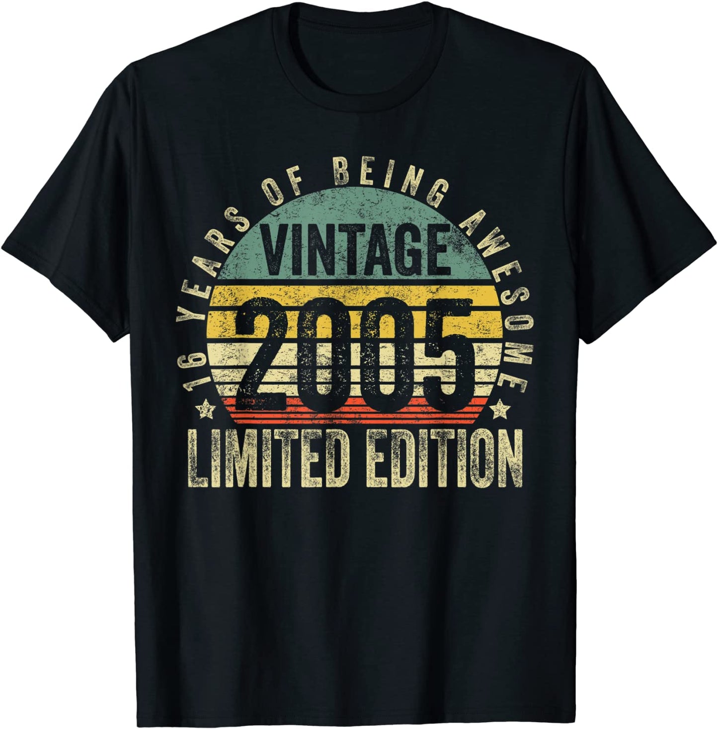 16 Year Old Gifts Vintage 2005 Limited Edition 16th Birthday T-Shirt