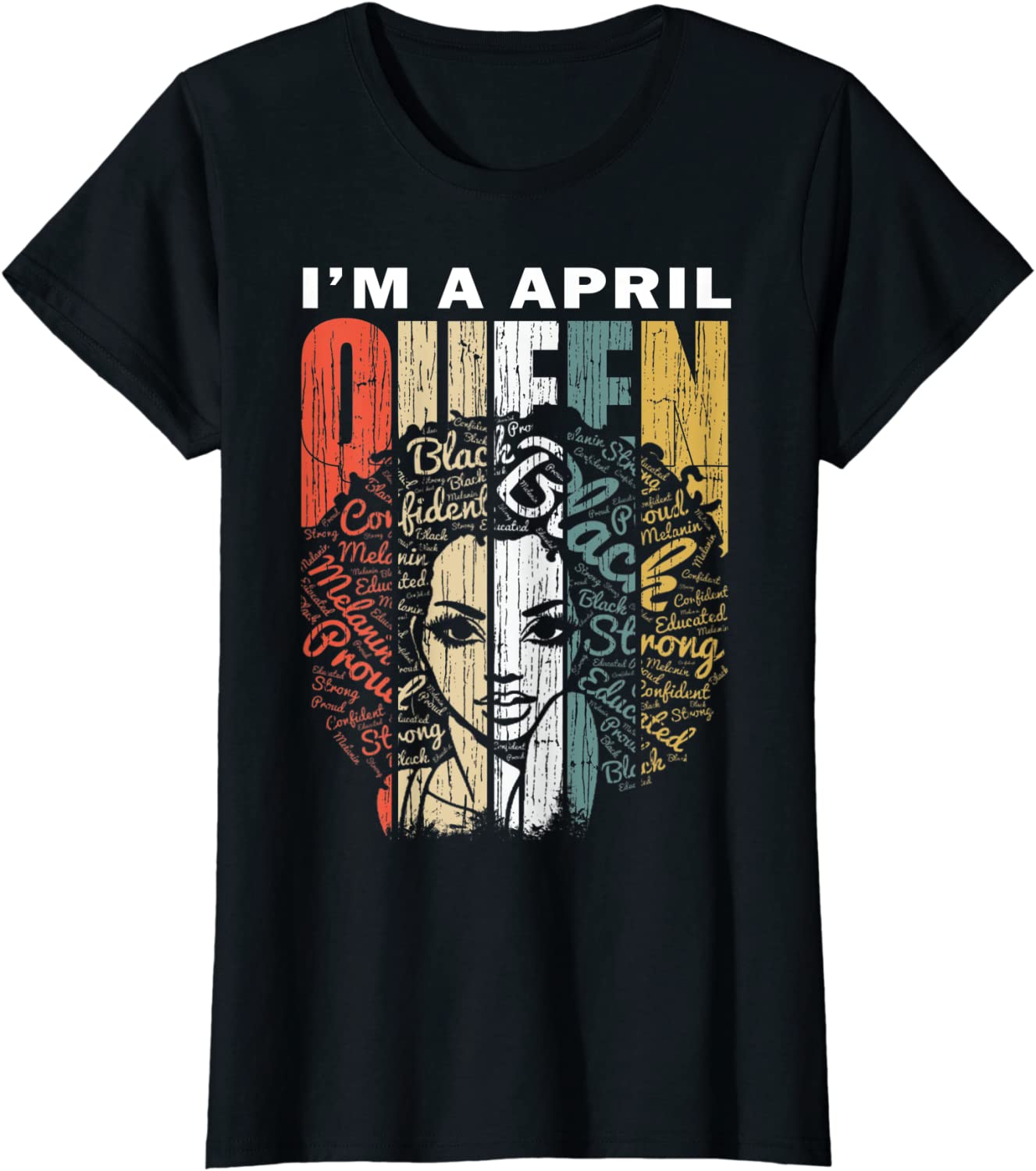 Womens Queens are Born in April Shirt for Girl - Taurus Birthday T-Shirt