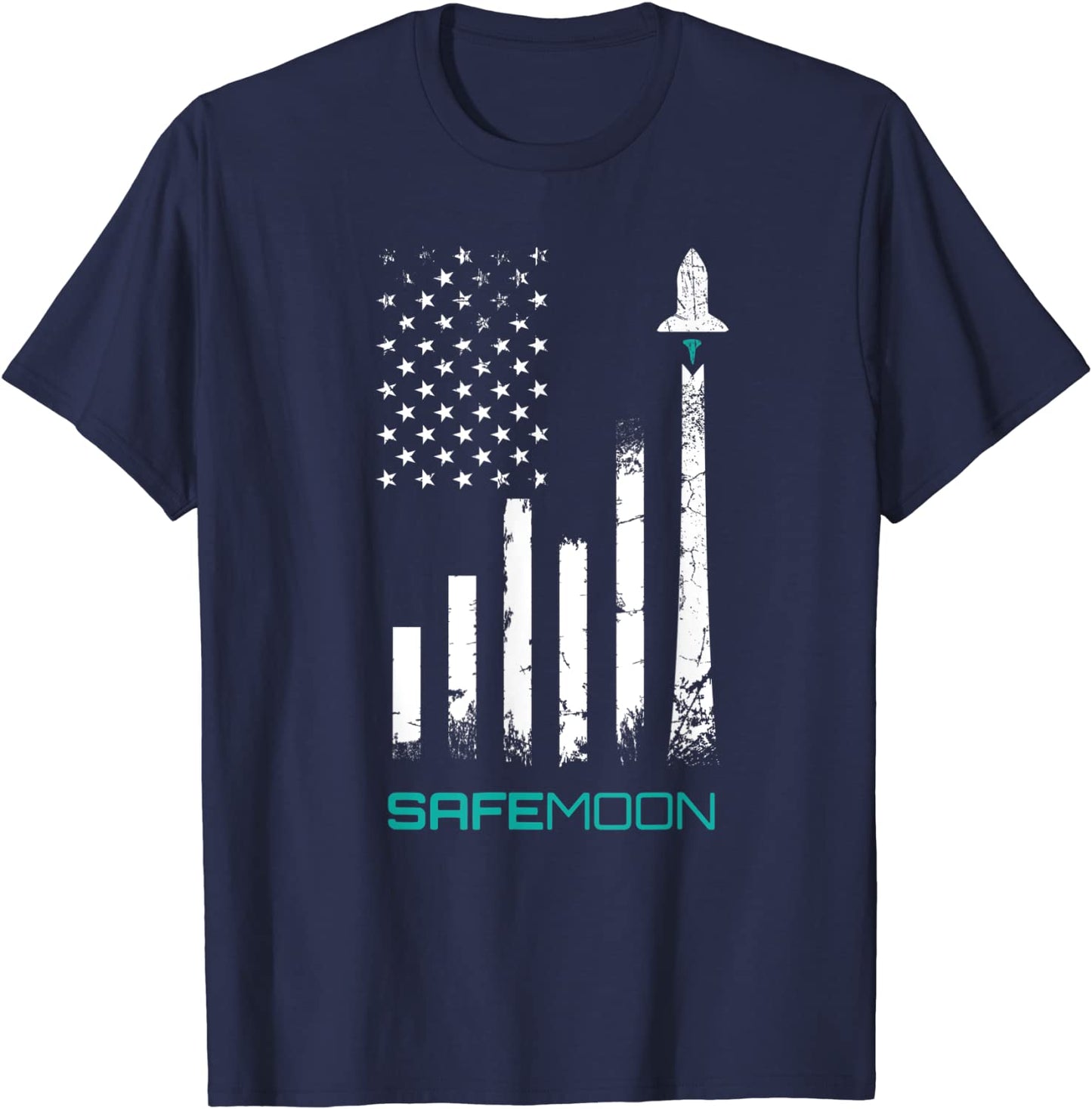 Safemoon Crypto Coin Cryptocurrency To The Moon Blockchain T-Shirt