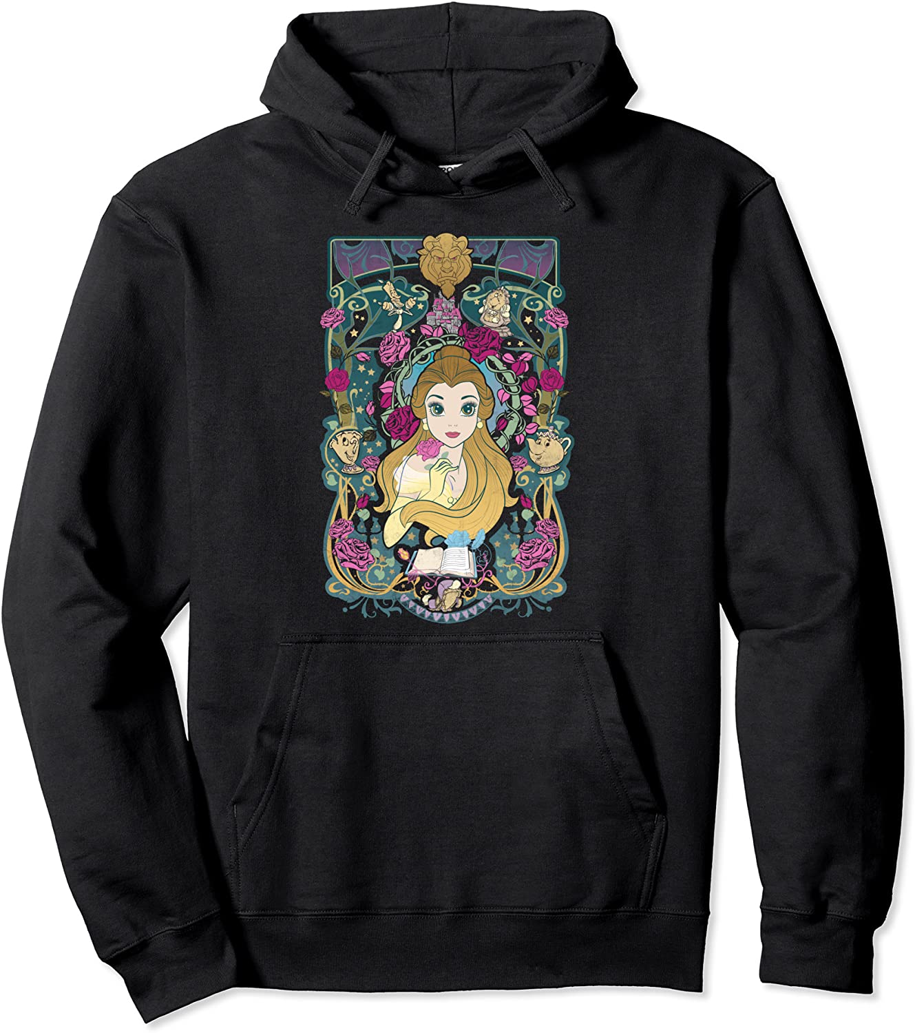 Disney Beauty And The Beast Belle Surrounded Graphic Hoodie