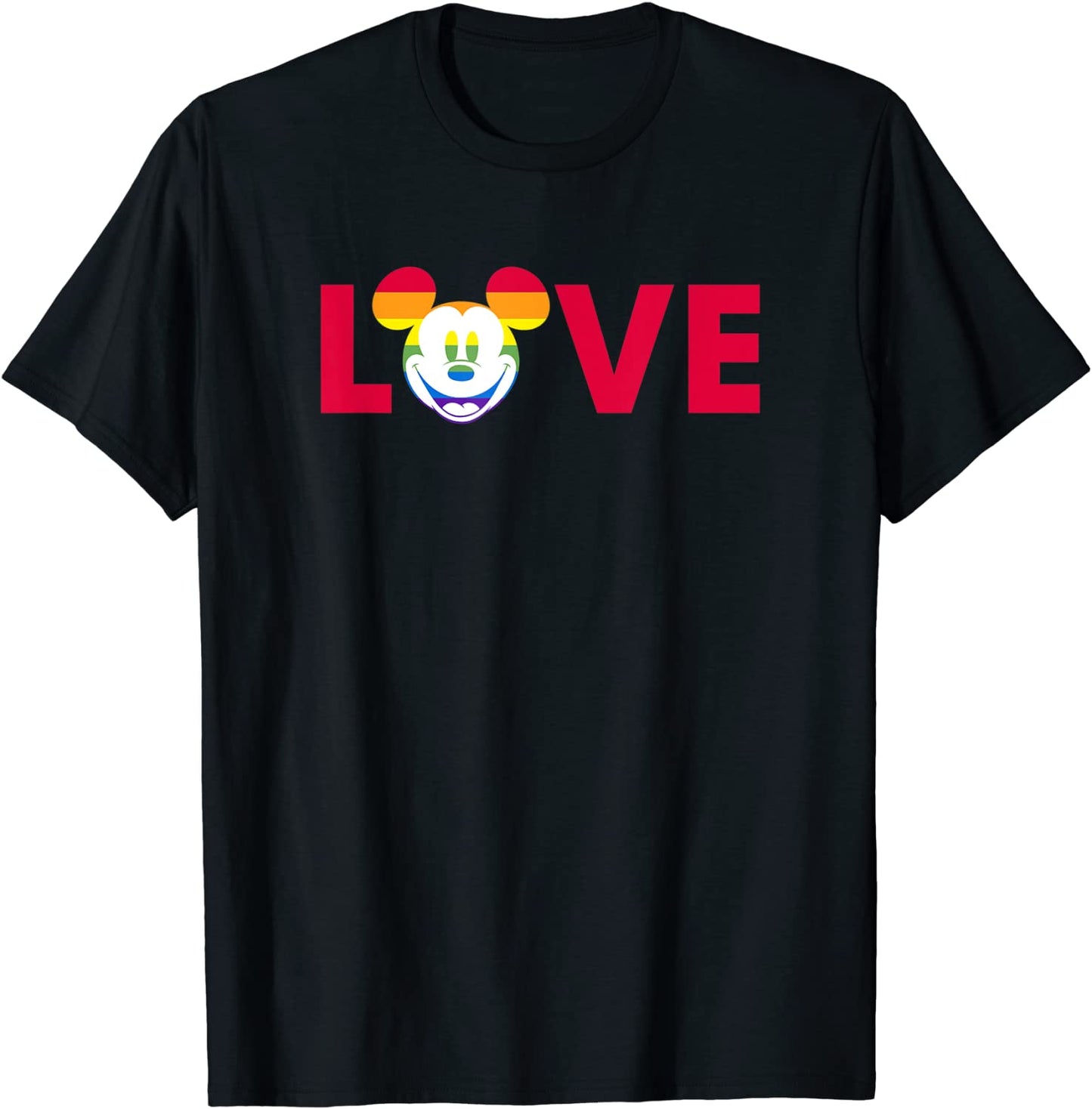 Disney Mickey Mouse Face Pride Love T-Shirt