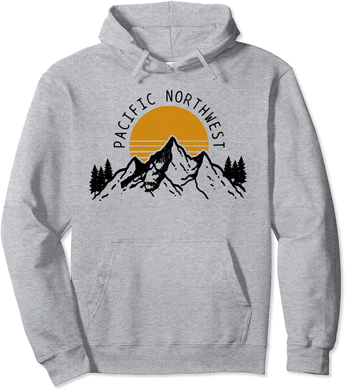 Pacific Northwest PNW Vintage Oregon Idaho Washington Gift Pullover Hoodie