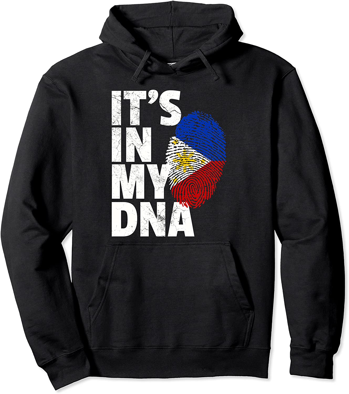 ITS IN MY DNA Filipino Philippines Flag National Pride Pullover Hoodie