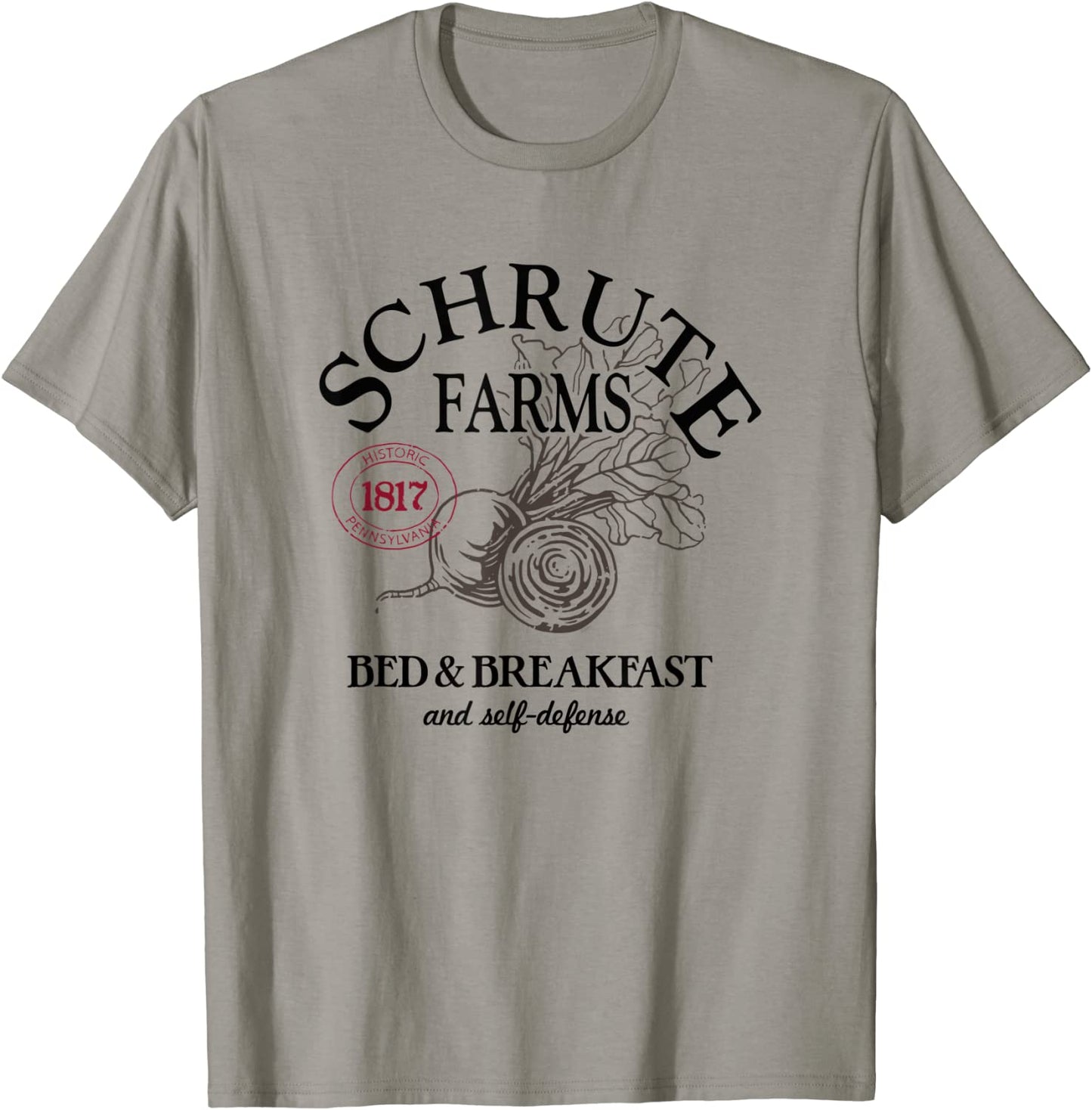 The Office Schrute Farms Large Label T-Shirt