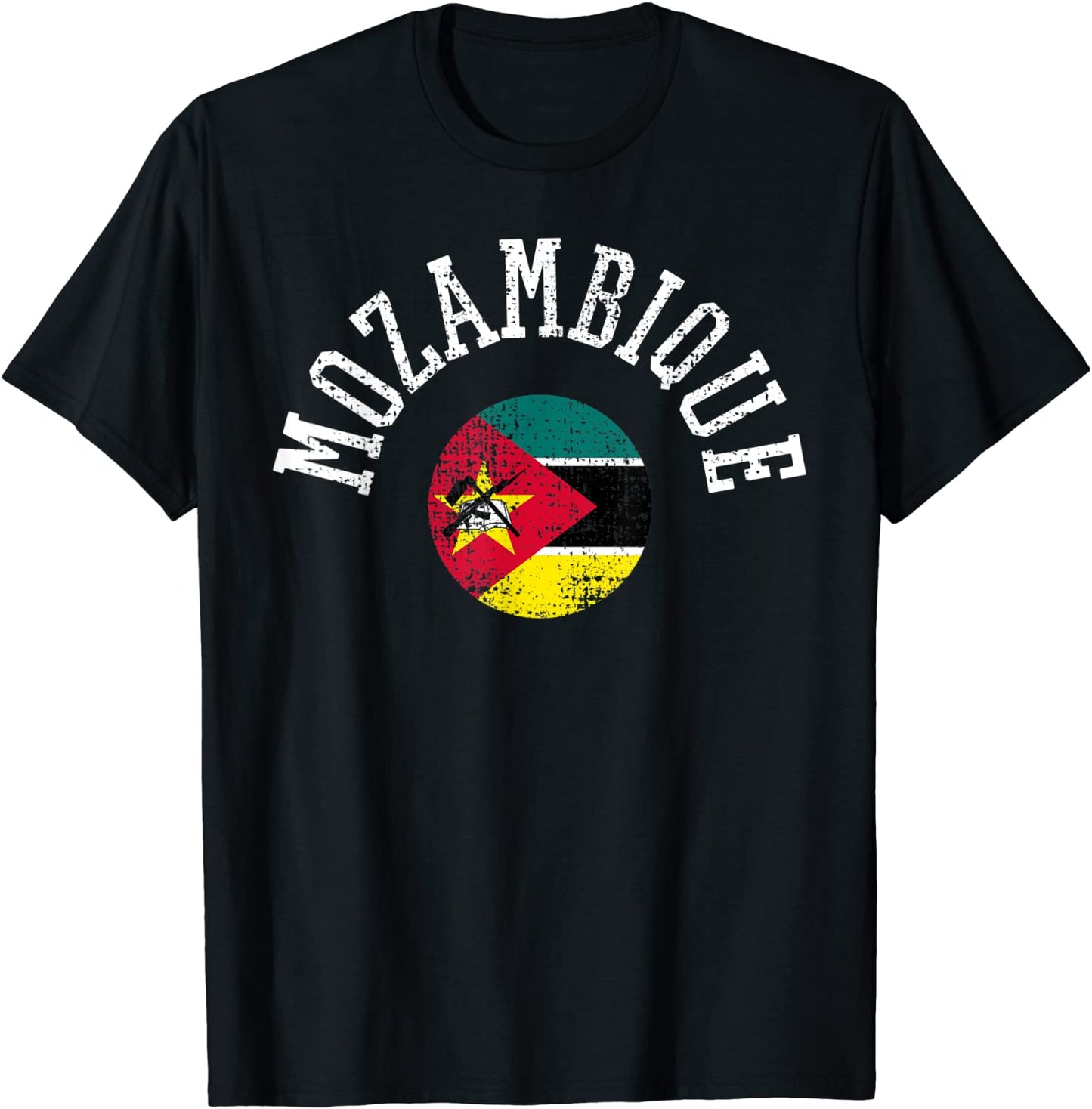 Mozambique Flag Vintage Retro Sports National Africa T-Shirt