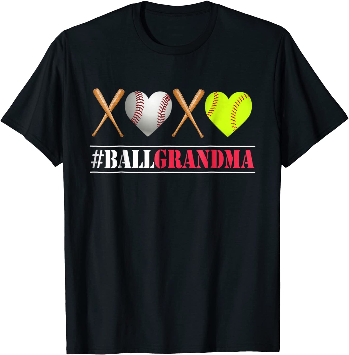 Ball GRANDMA Shirt Softball GRANDMA Tee Baseball GRANDMA Tee