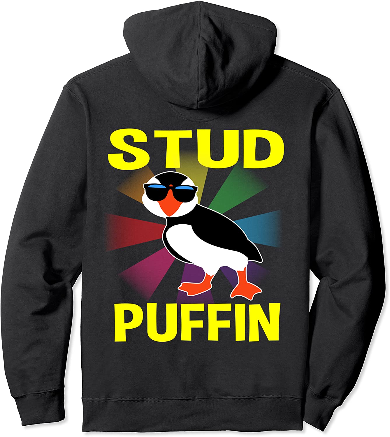 Stud Puffin Funny Seabird Animal Lover Stud Muffin Gifts Pullover Hoodie
