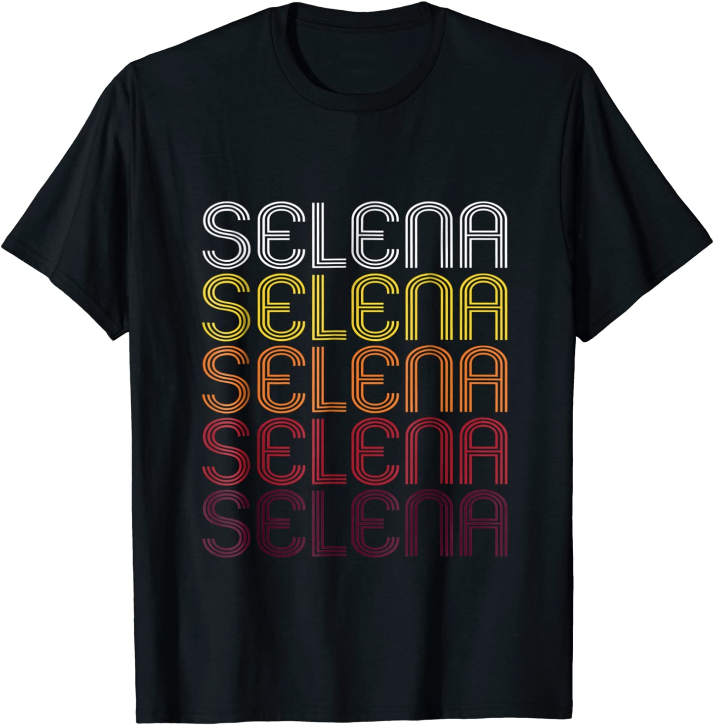 Selena Retro Wordmark Pattern - Vintage Style T-shirt