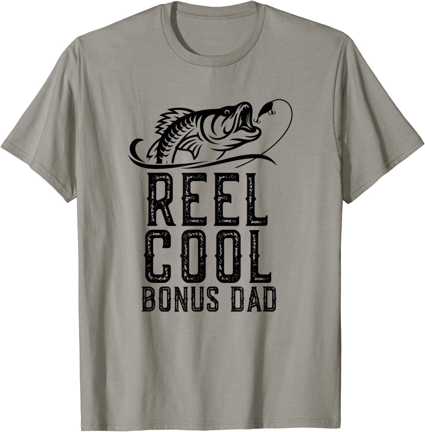 Reel Cool Bonus Dad Fishing Gift Funny T-Shirt Christmas T-Shirt