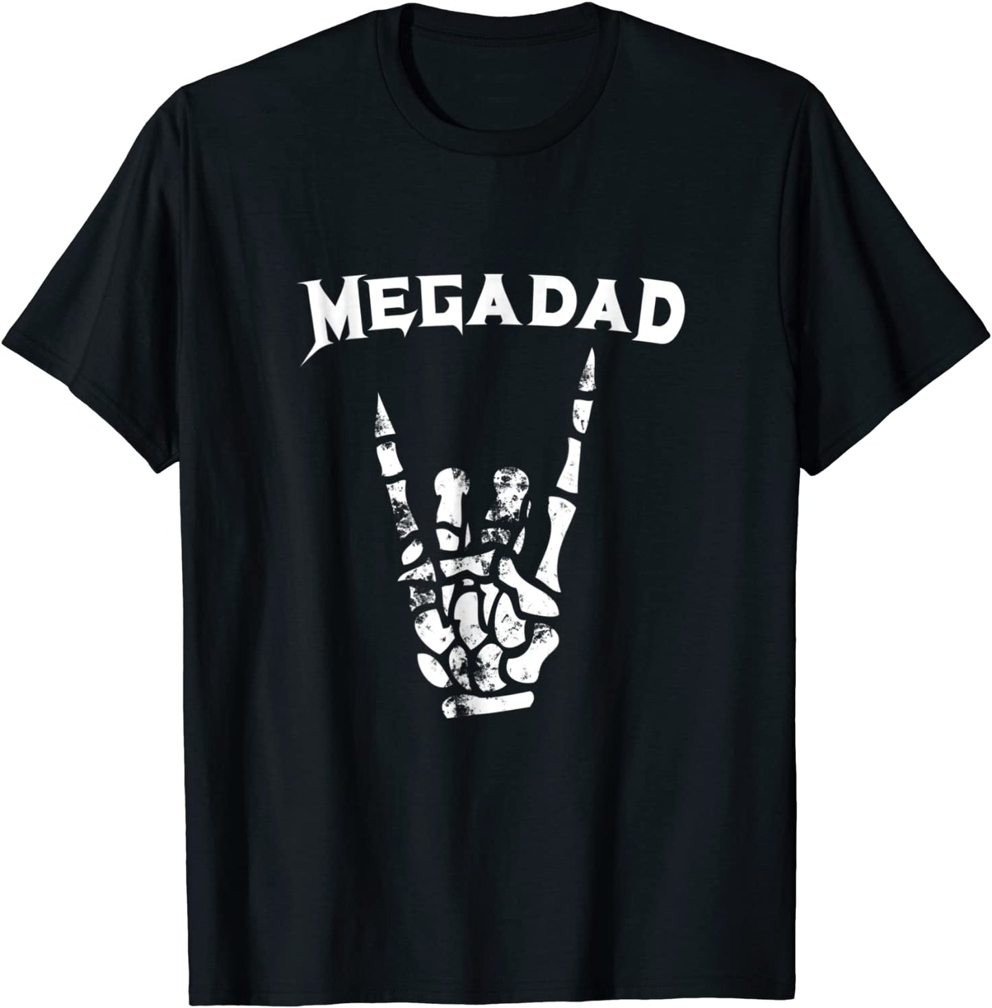 Megadad T-Shirt Rock Heavy Metal Guitar Dad Tee