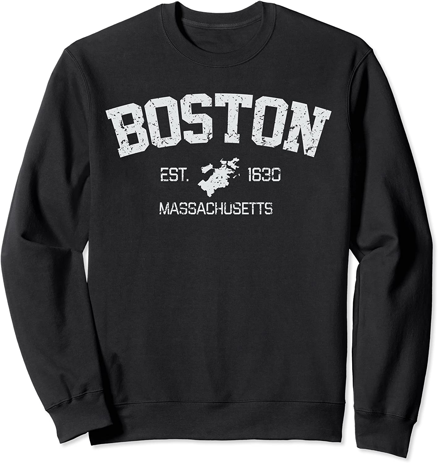 Vintage Boston Massachusetts Est 1630 Gift Sweatshirt