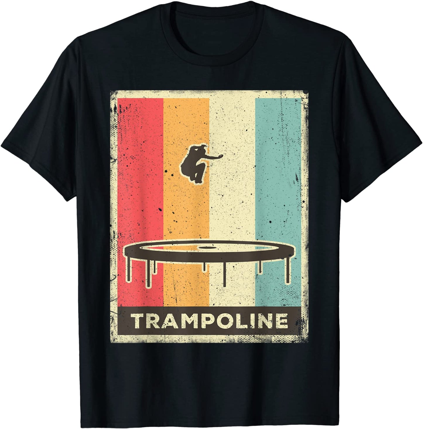 Vintage Trampoline Sport Retro Poster T-Shirt