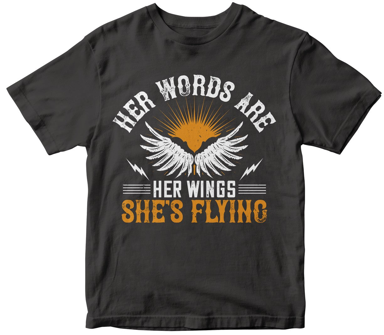 Her Words Are Her Wings. She'S Flying