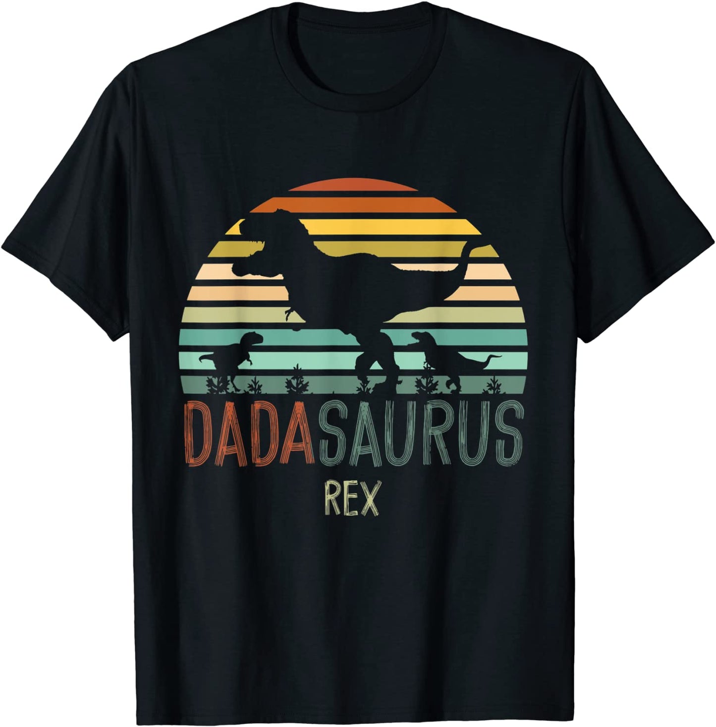 Dadasaurus dad dino Fathers day gifts Men dinosaur rex T-Shirt