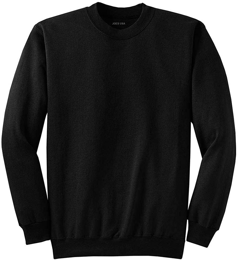 Joes USA - Mens Big and Tall Ultimate Crewneck Sweatshirts in 20 Colors