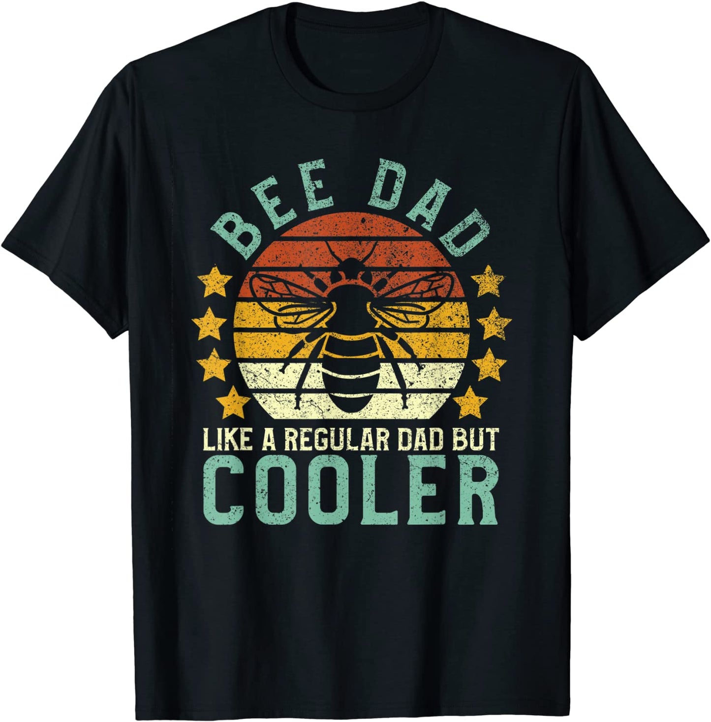 Mens Bee Dad Honey Beekeeper Funny Beekeeping Fathers Day Gift T-Shirt