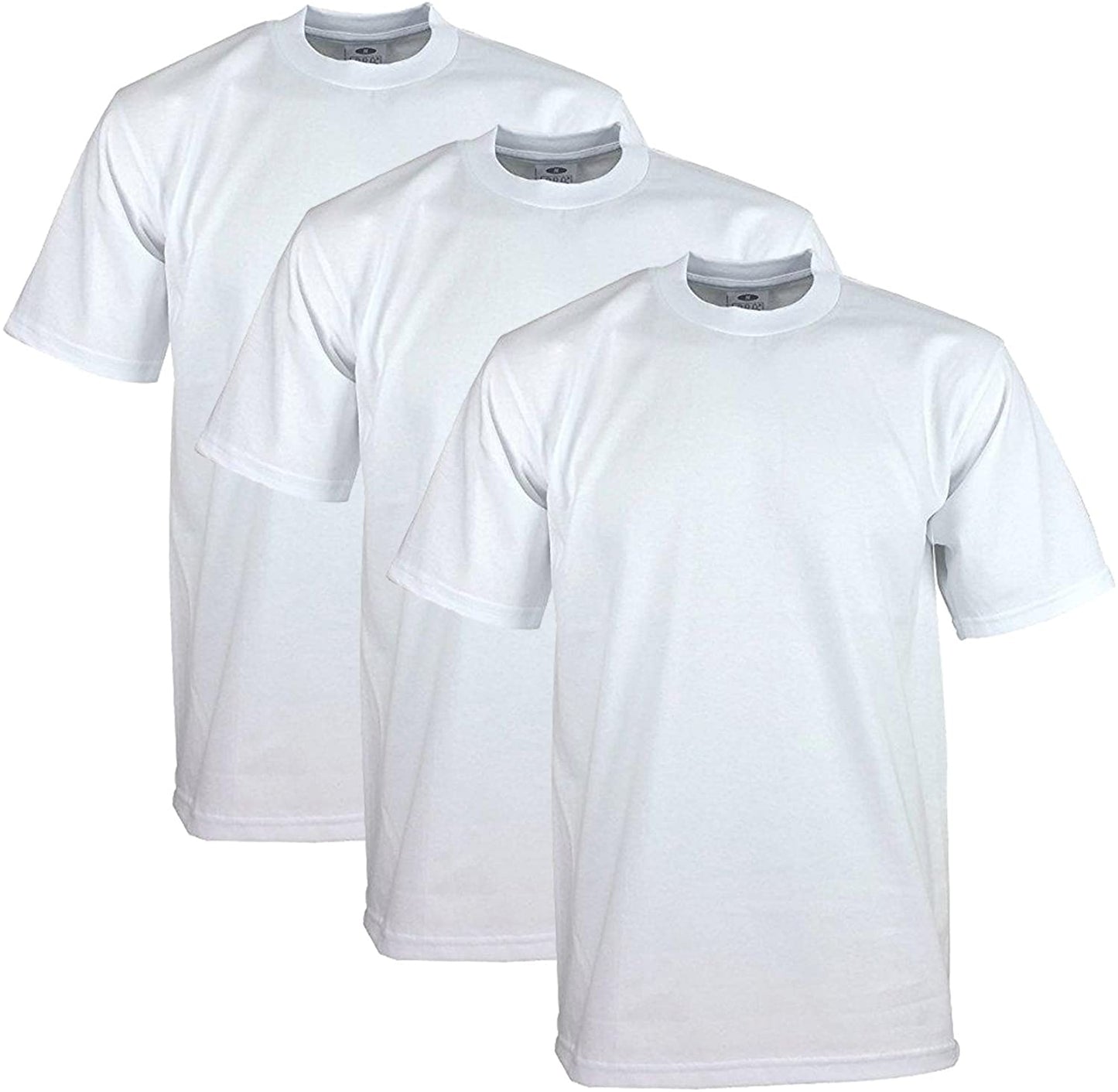 Pro Club Mens 3-Pack Heavyweight Cotton Short Sleeve Crew Neck T-Shirt