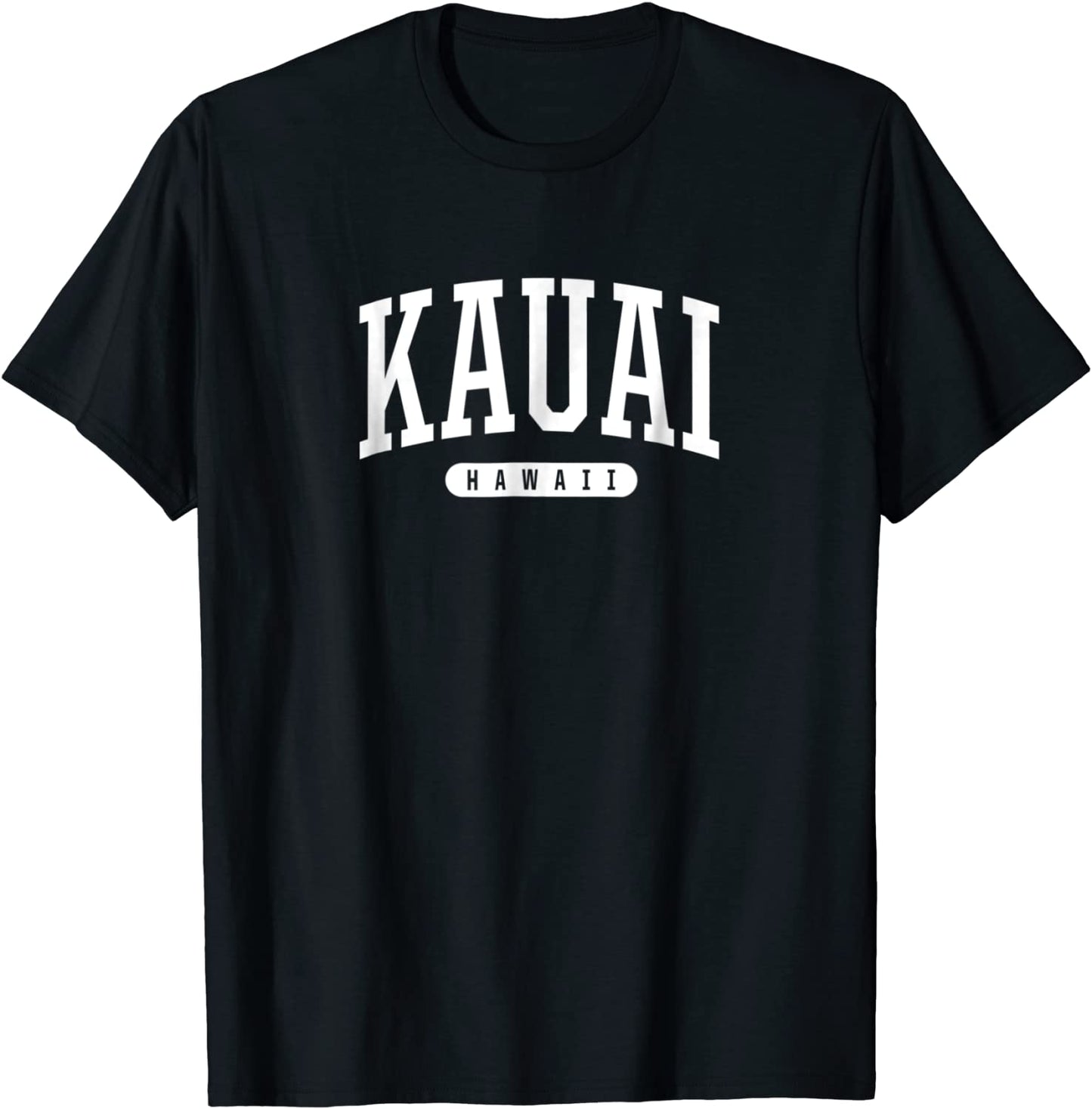 Kauai Hawaii T-Shirt University College Sports Style HI Tee