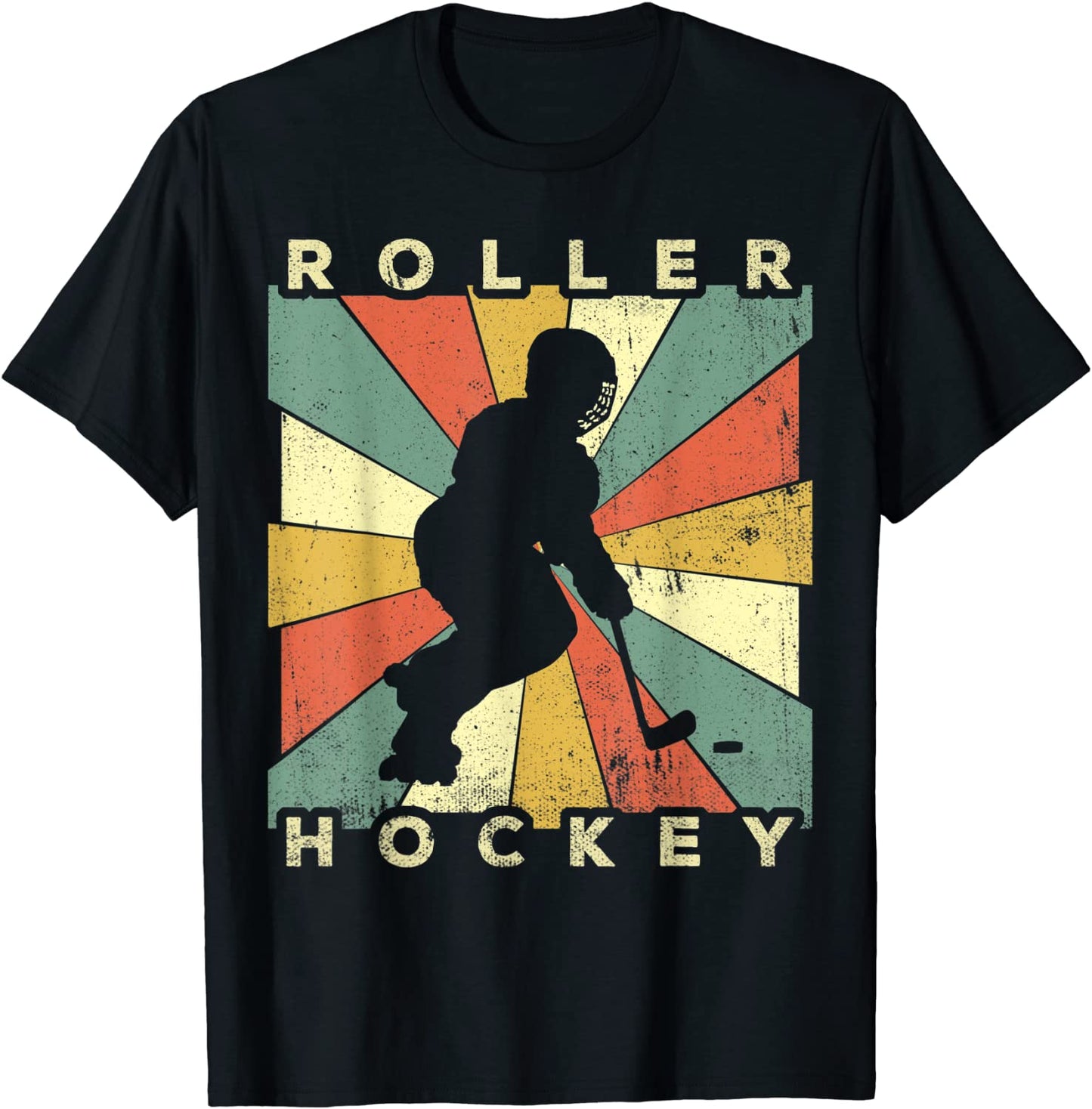 Vintage Roller Hockey Sport Retro T-Shirt