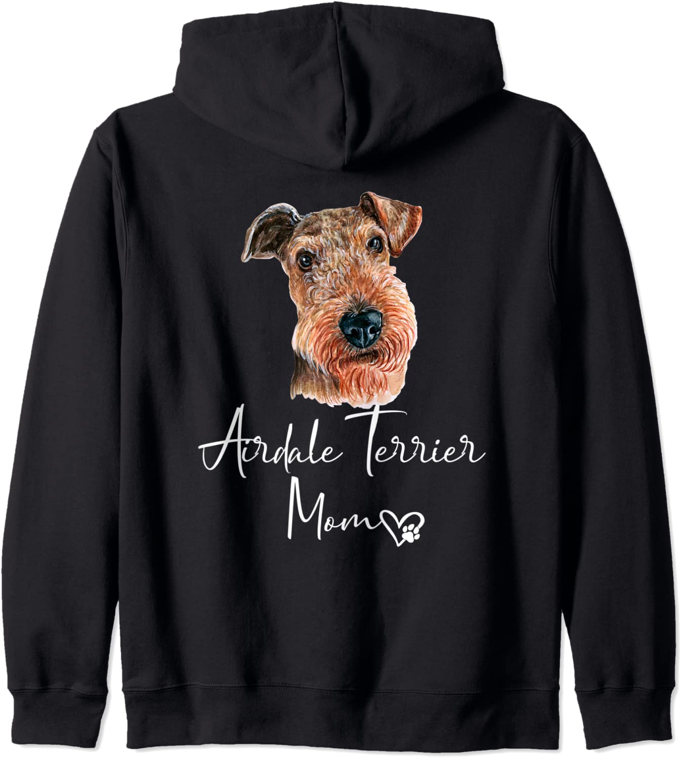 AIREDALE TERRIER Mom Cute Puppy Dog Owner Gift Hoodie