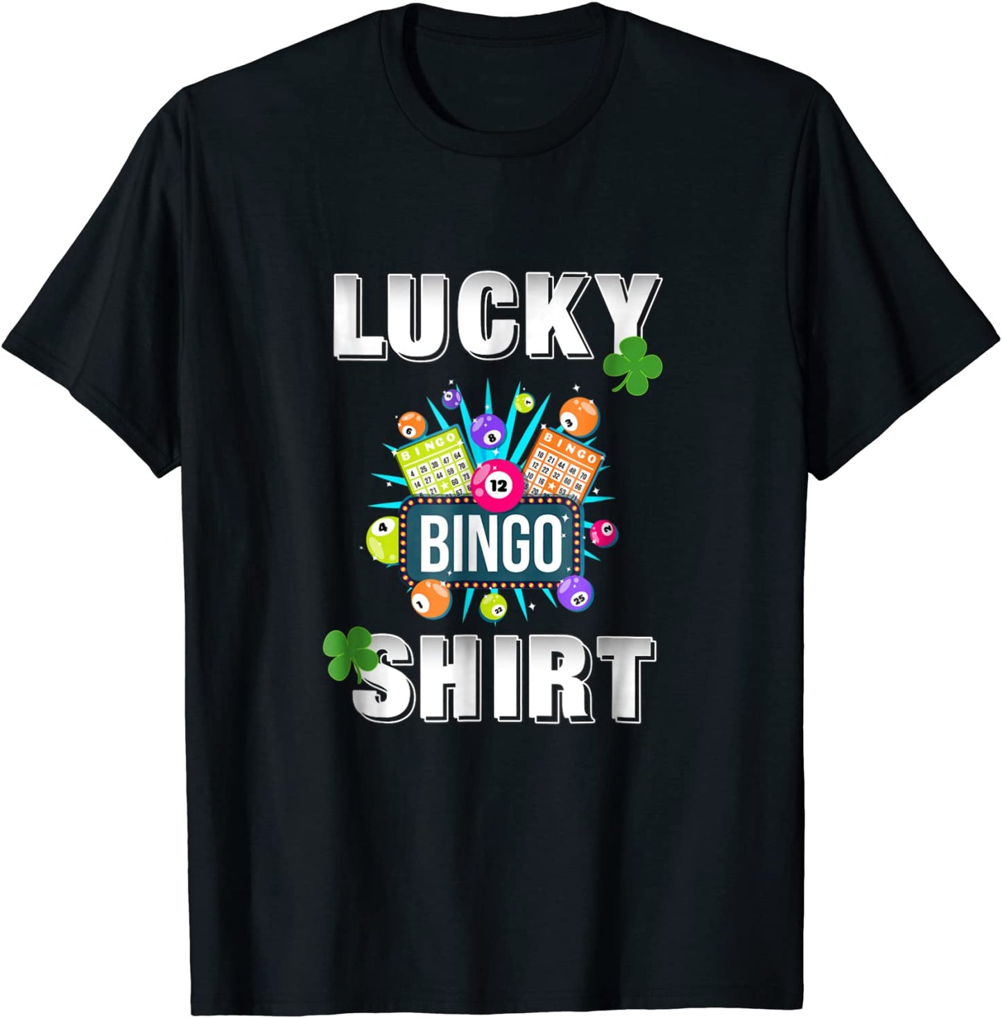 Lucky Bingo Gambling Fun Bingo Lover T-Shirt Dk