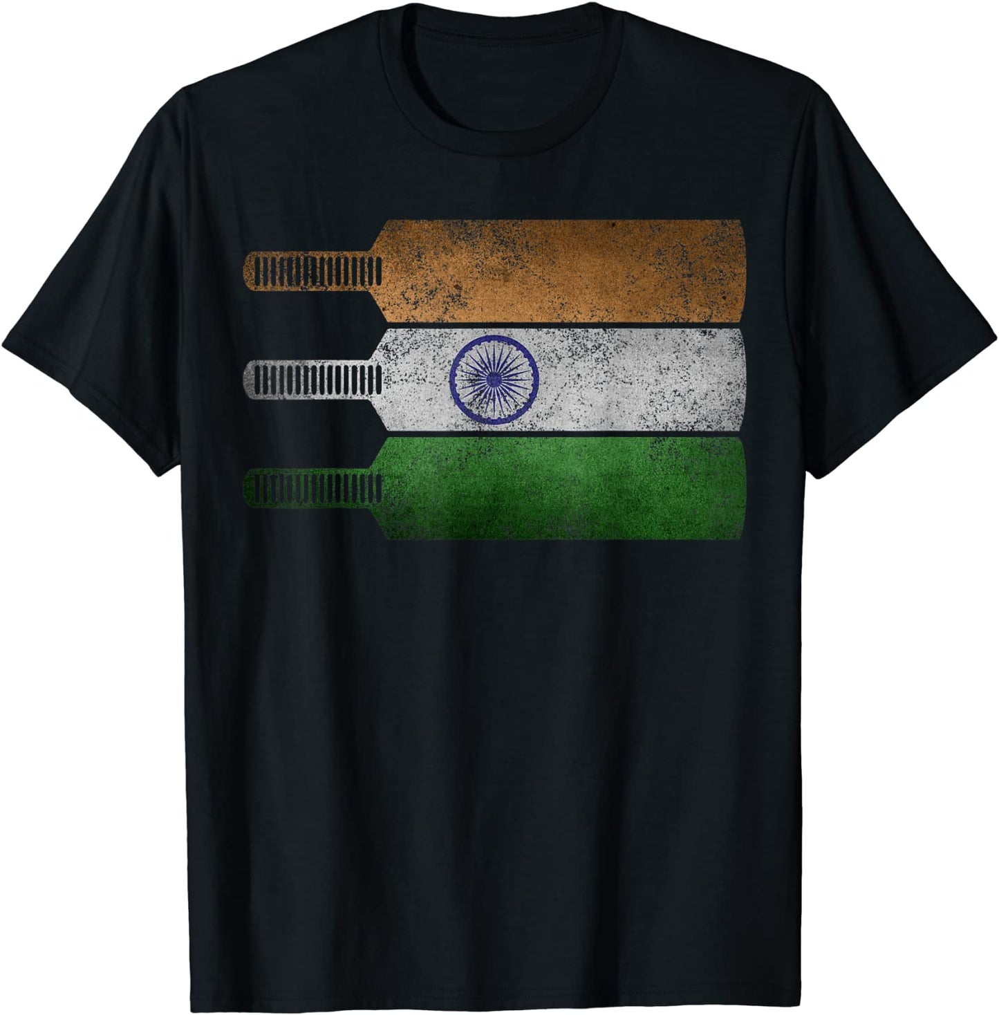 Cool Indian Cricket Lover Gifts Swaraj Tiranga India Flag T-Shirt