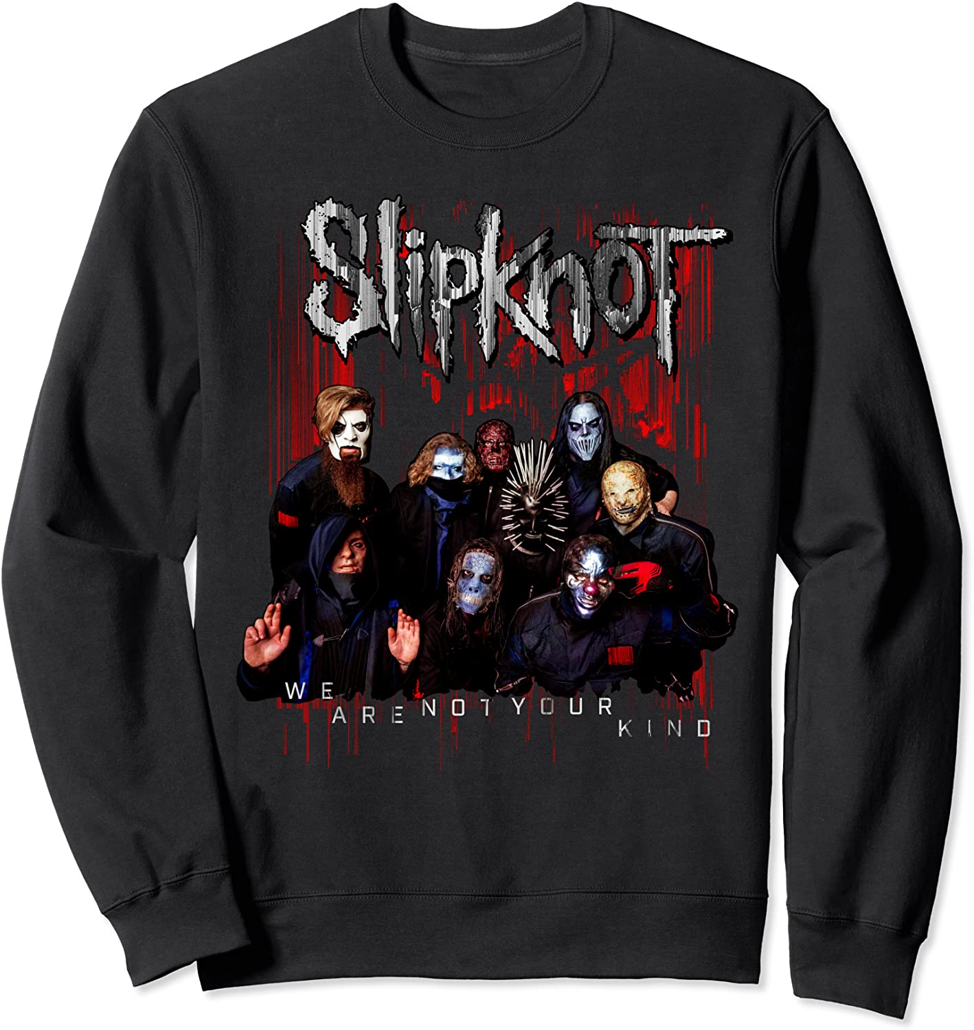 Slipknot Official We Are Not Your Kind Group Red Sweatshirt Sweatshirt