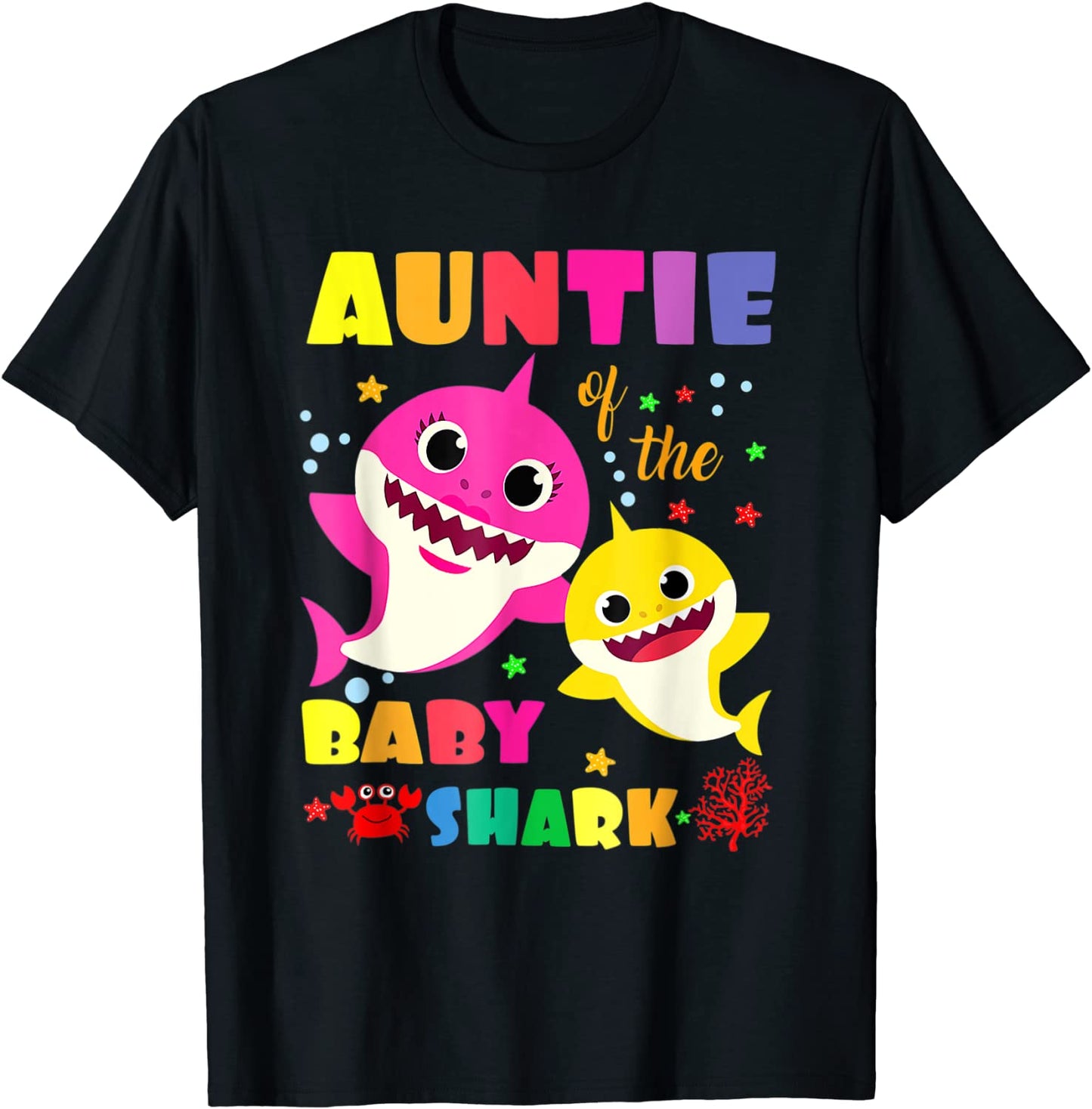 Auntie Of The Baby Shark Birthday Auntie Shark T-Shirt