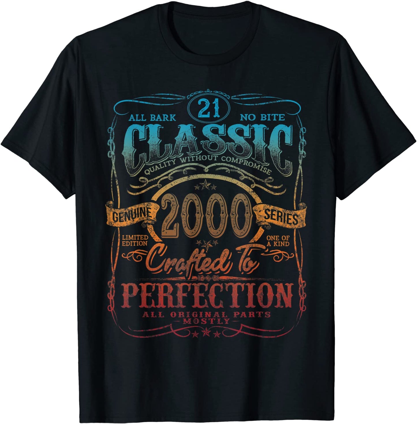 Vintage 2000 Limited Edition Gift 21 years old 21st Birthday T-Shirt