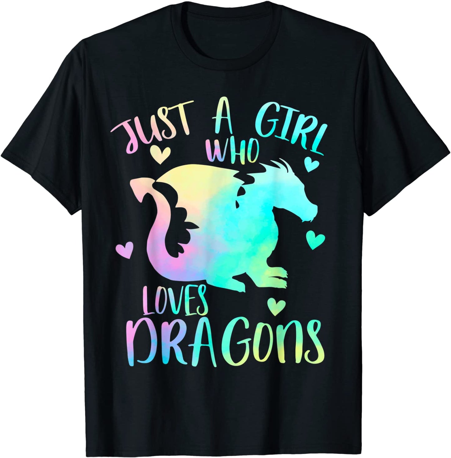 Just a Girl Who Loves Dragons Cute Dragon Themed Teen Girls T-Shirt