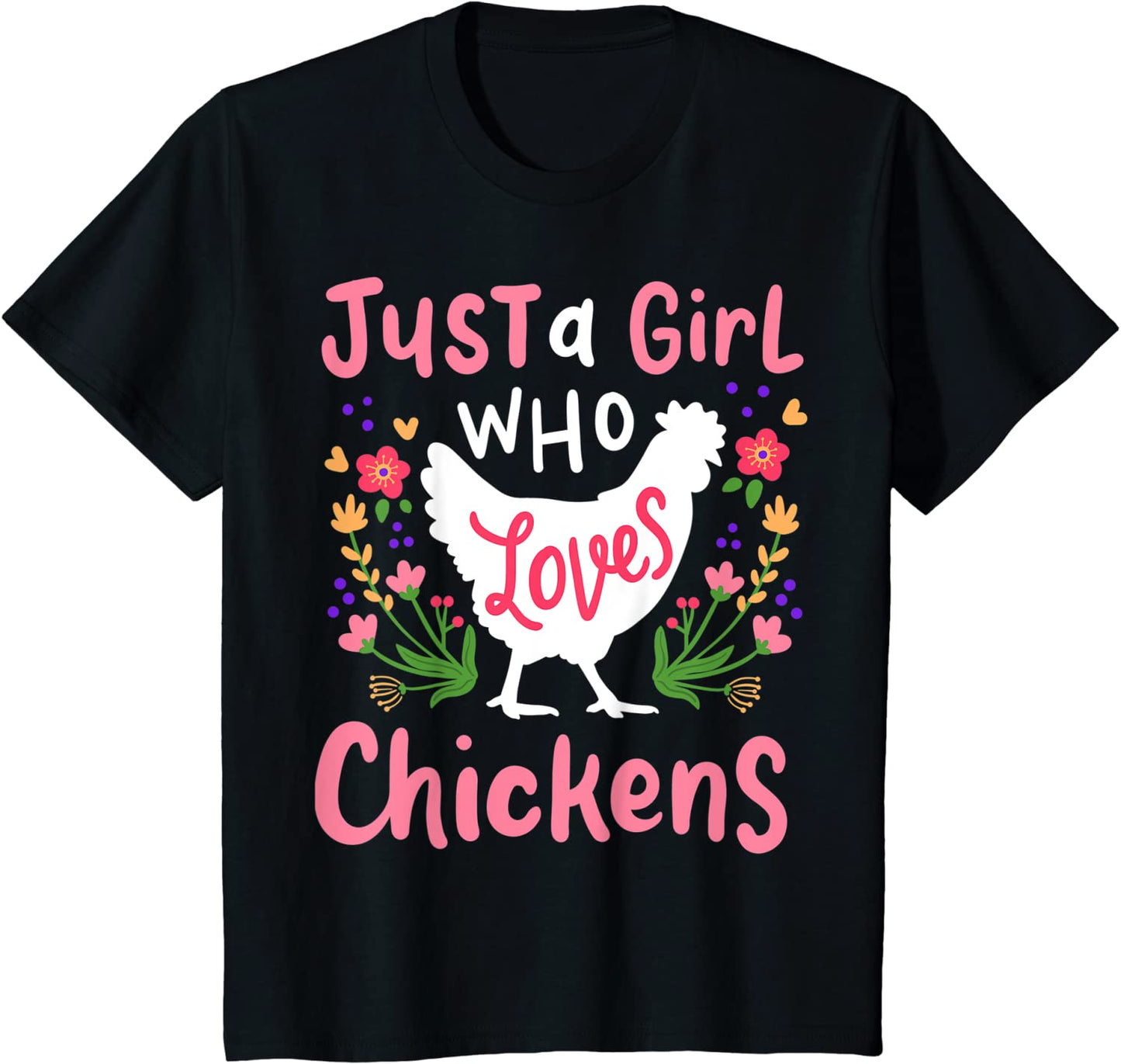 Kids Chicken Hen Love Cute Gift T-Shirt