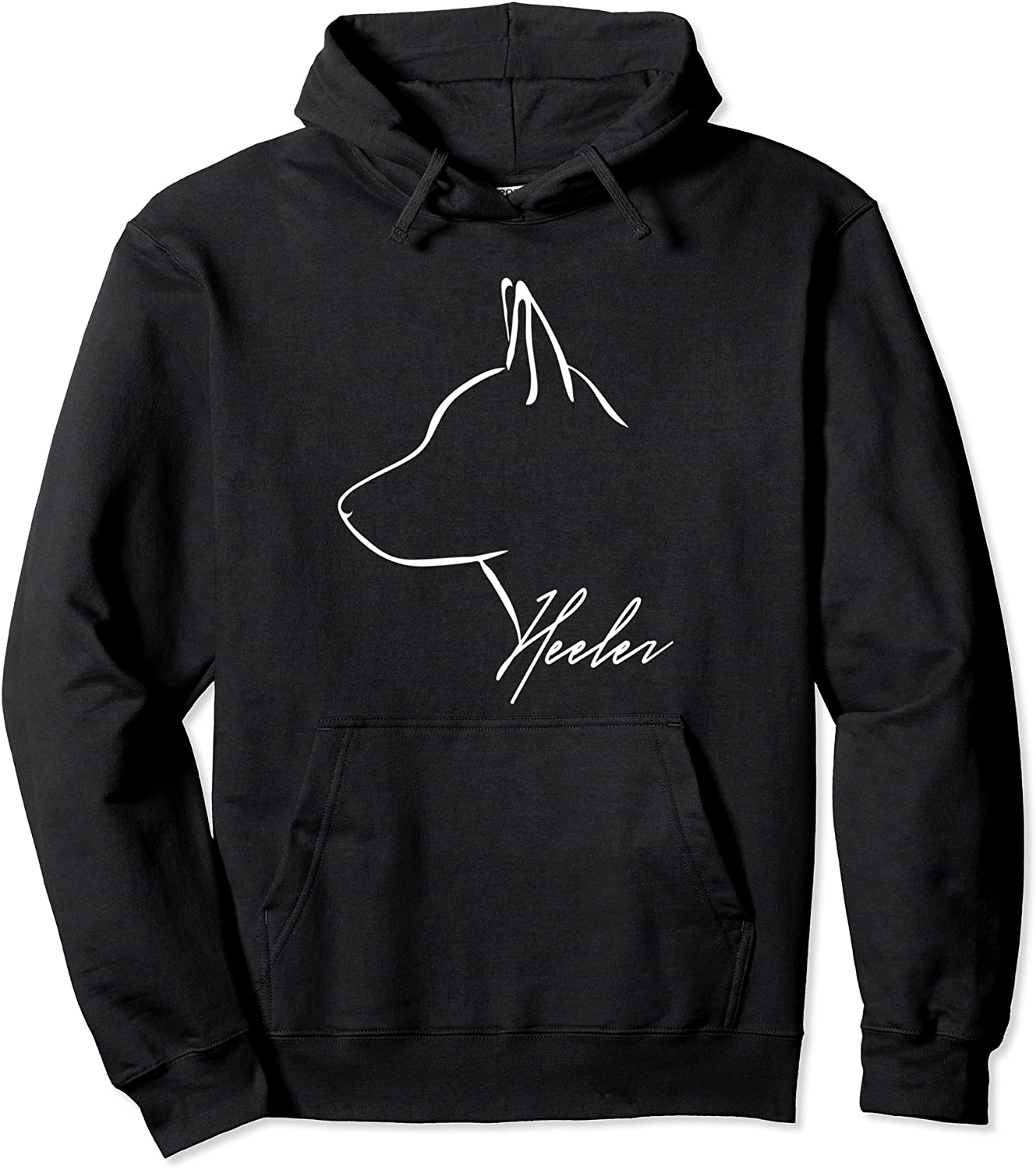 Blue Heeler Cattle Dog profile dog mom gift present Pullover Hoodie