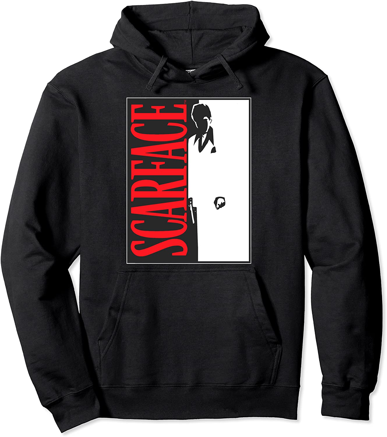 Scarface Black and White Movie Poster Hoodie