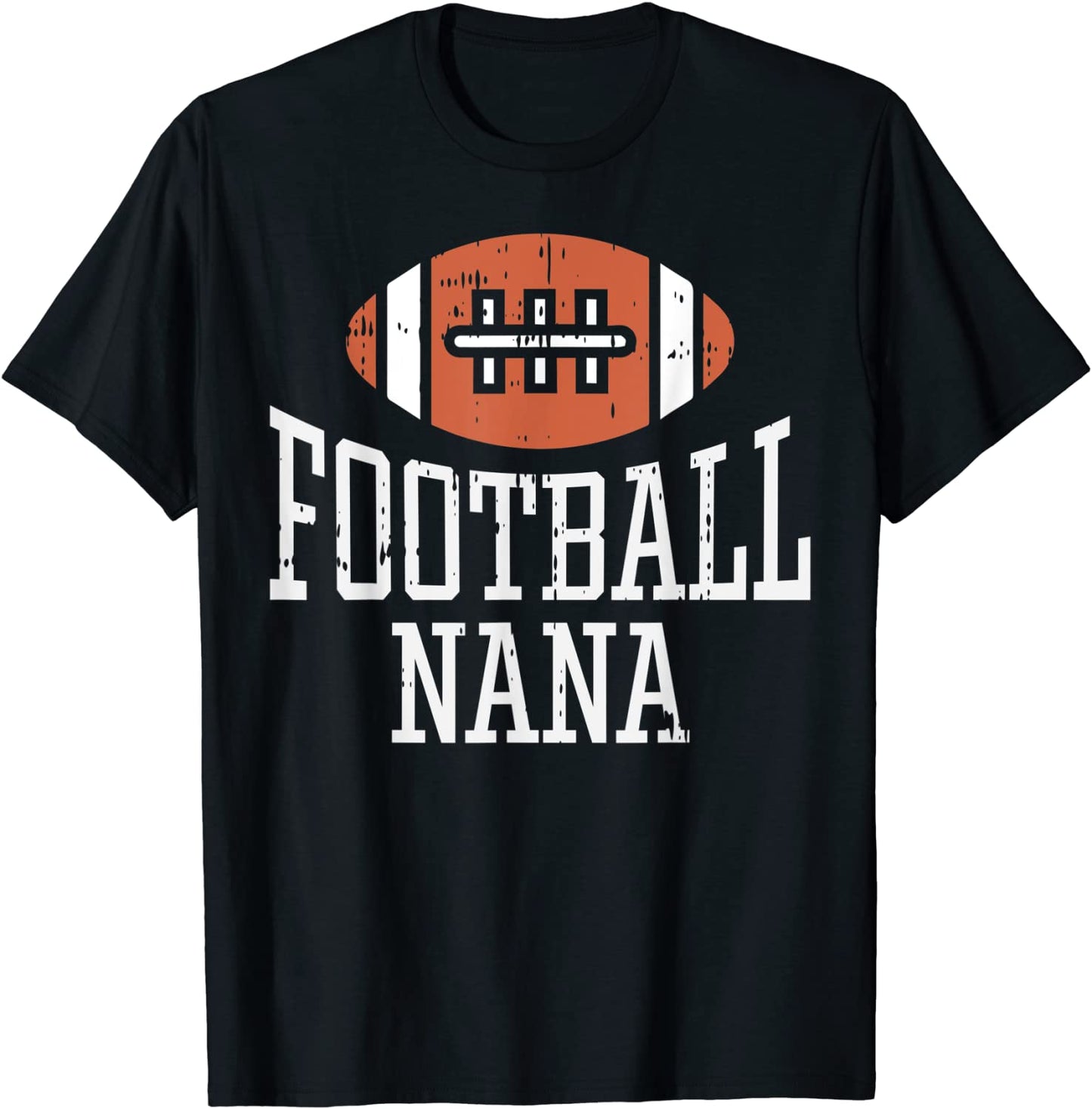 American Football Nana Vintage Game Day Sports Lover Grandma T-Shirt