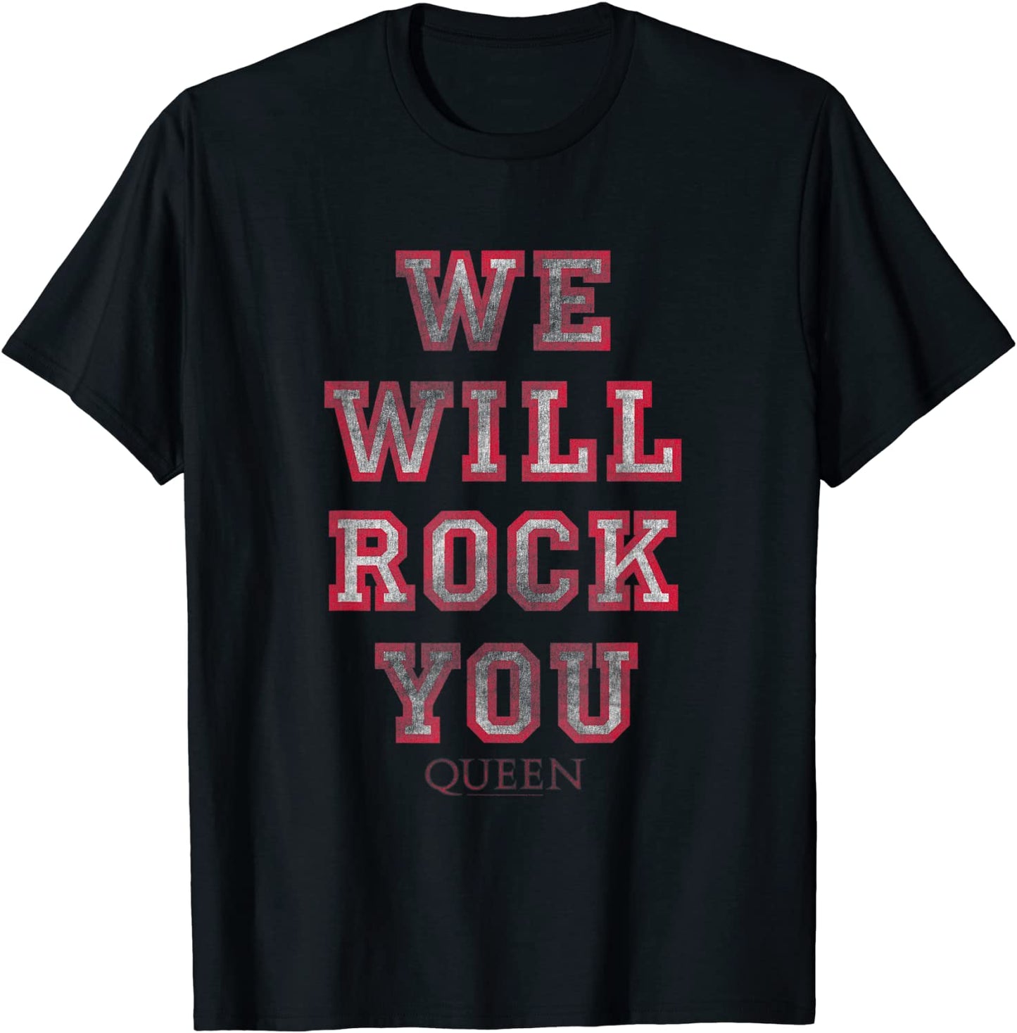 Queen Official We Will Rock You Pink T-Shirt