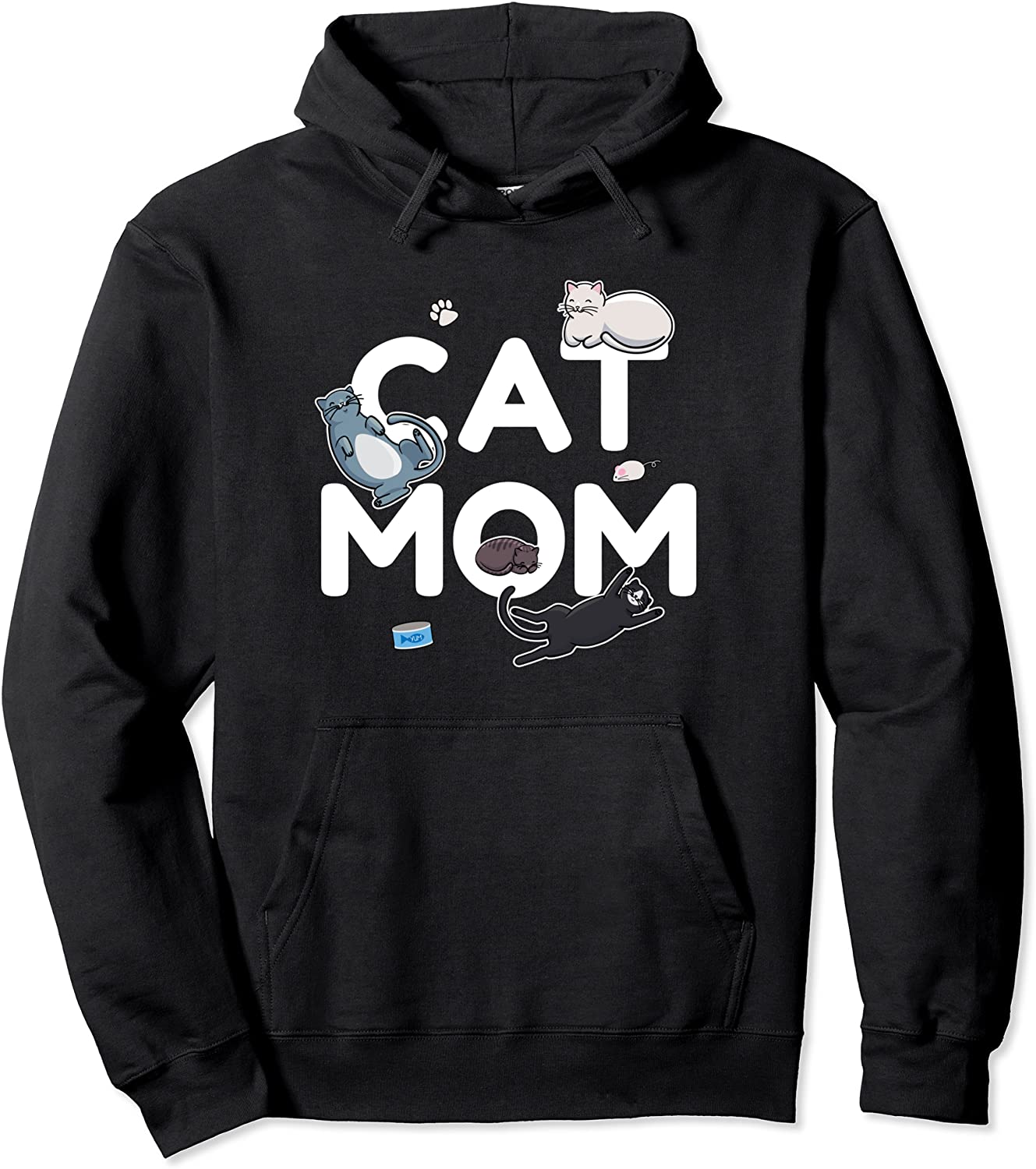 Cat Mom - Cute Kittens for Pet Owners and Animal Lovers Pullover Hoodie