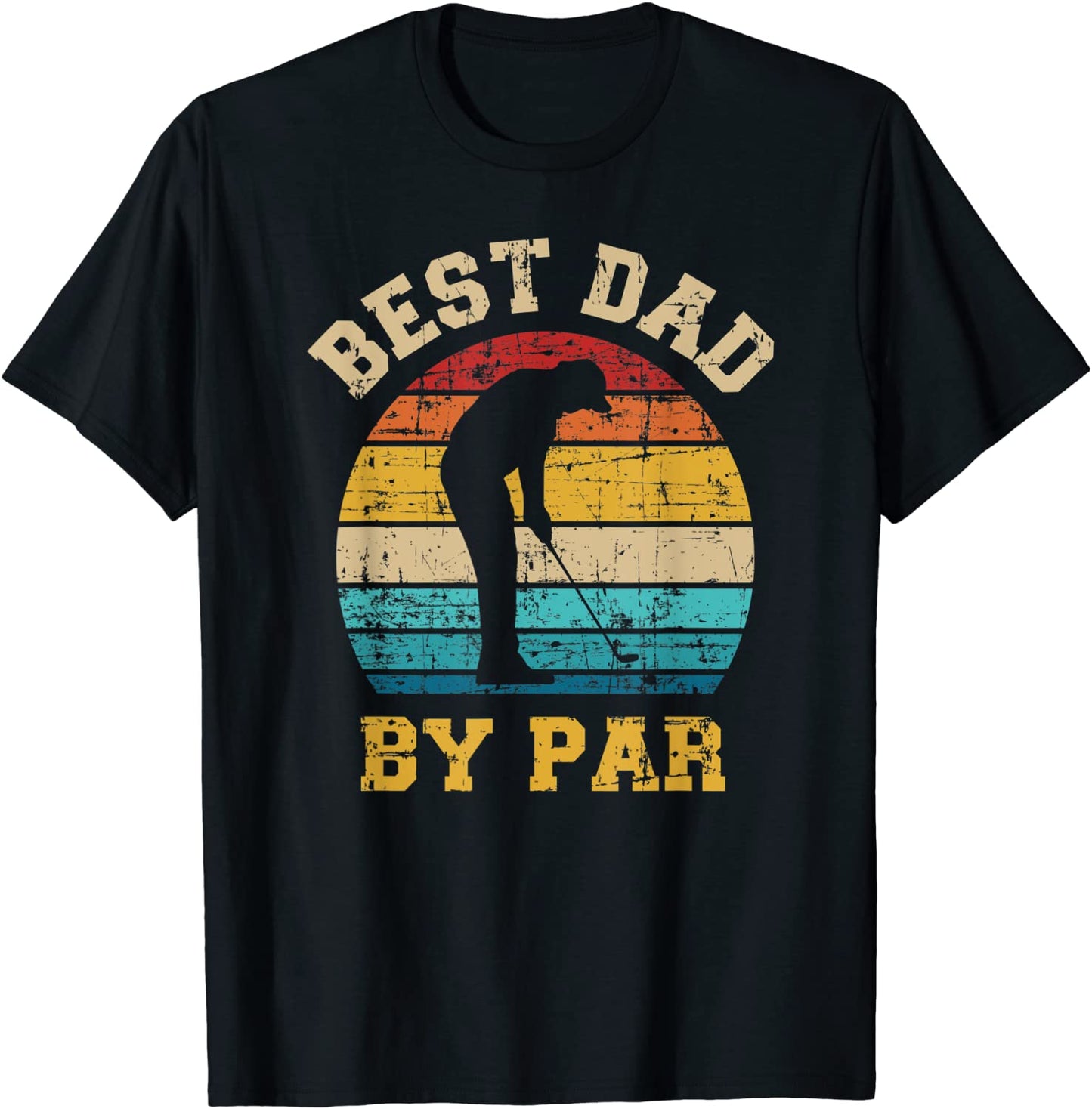 Best dad by par gift for golfer daddy fathers day T-Shirt