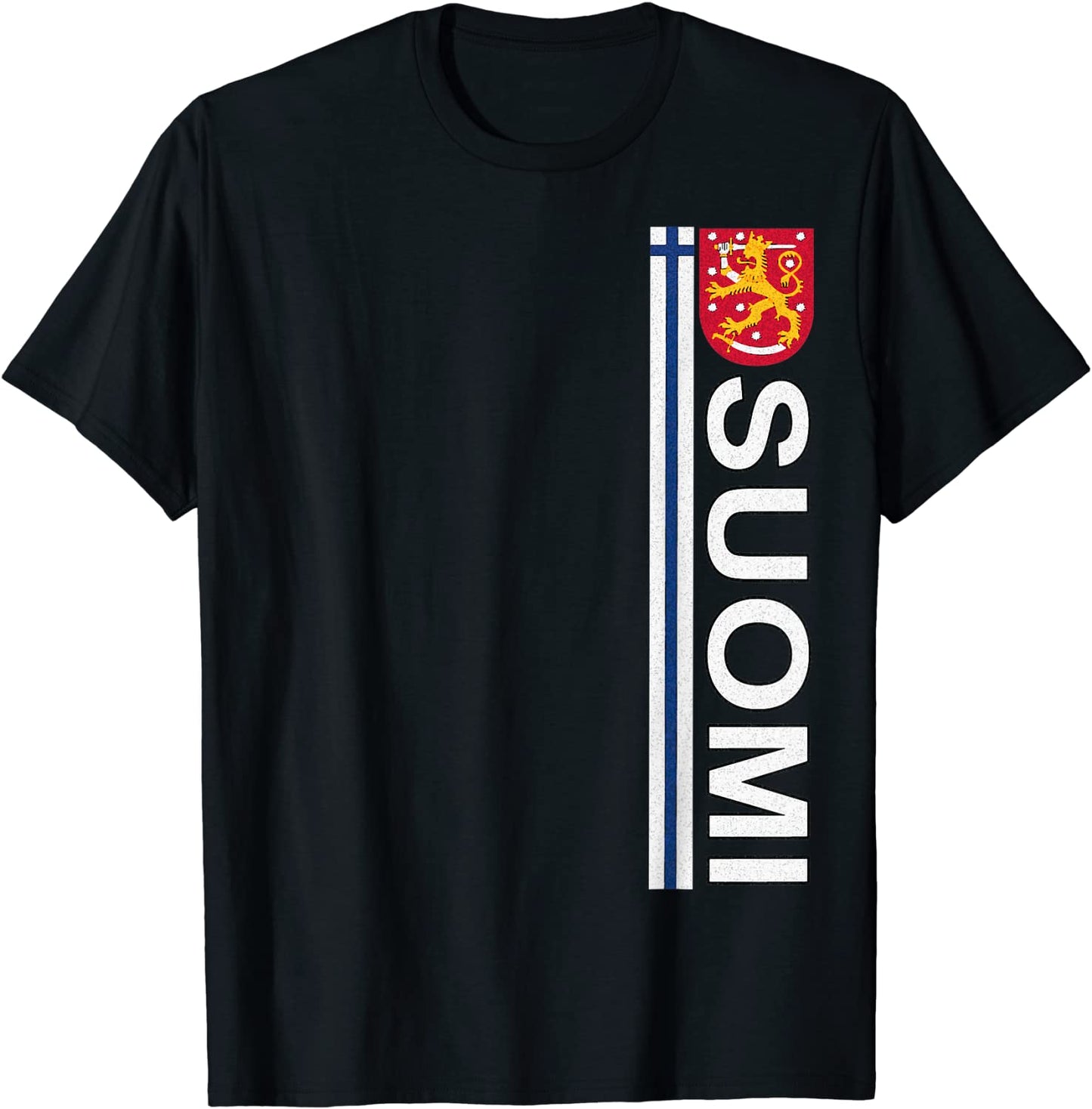 Suomi Sports Style Retro Vertical Finland T-Shirt