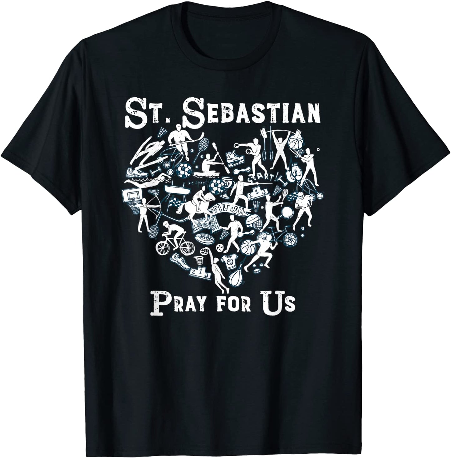 St Sebastian Patron Saint of Sports Athletes Catholic T-Shirt