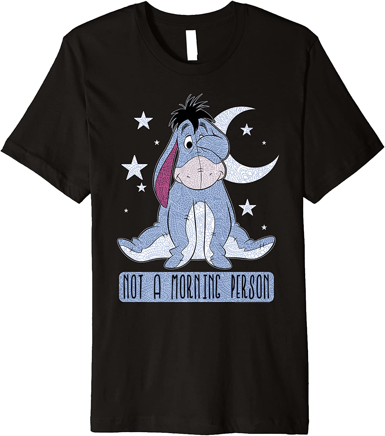 Disney Winnie The Pooh Eeyore Not A Morning Person Premium T-Shirt