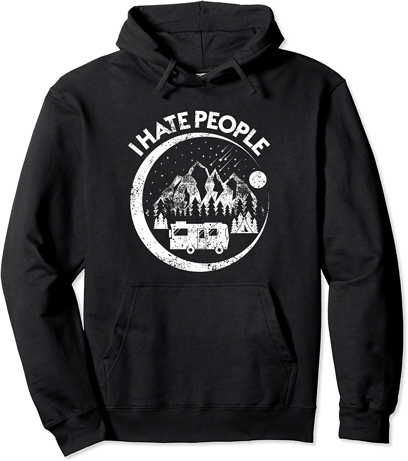 I Hate People Camping Hoodie - Camping Vacation Road Trip