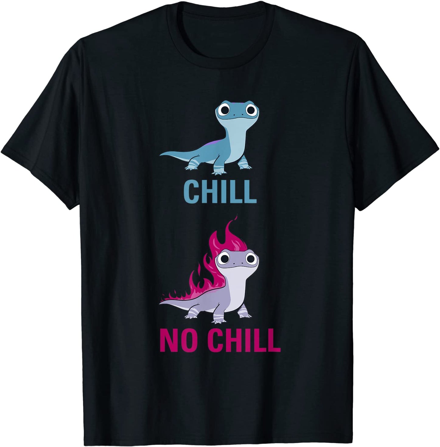 Disney Frozen 2 Salamander Chill vs No Chill T-Shirt