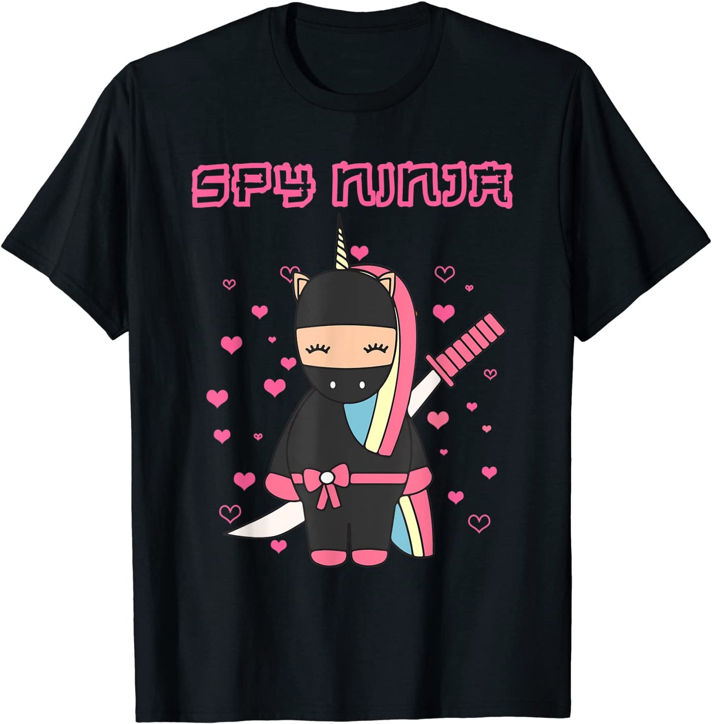 Spy Gaming Ninjas Gamer Unicorn Ninja Boy Girl Day Kids T-Shirt