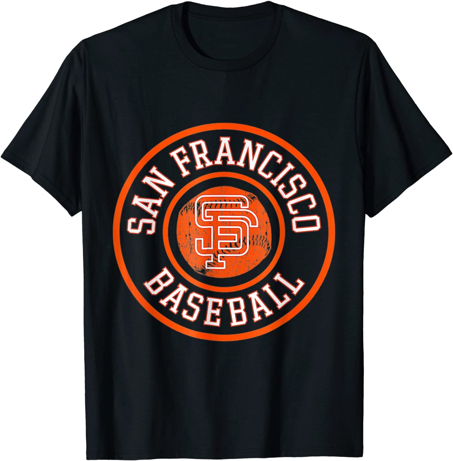 Vintage San Francisco Baseball SF The City Badge Giant Gifts T-Shirt