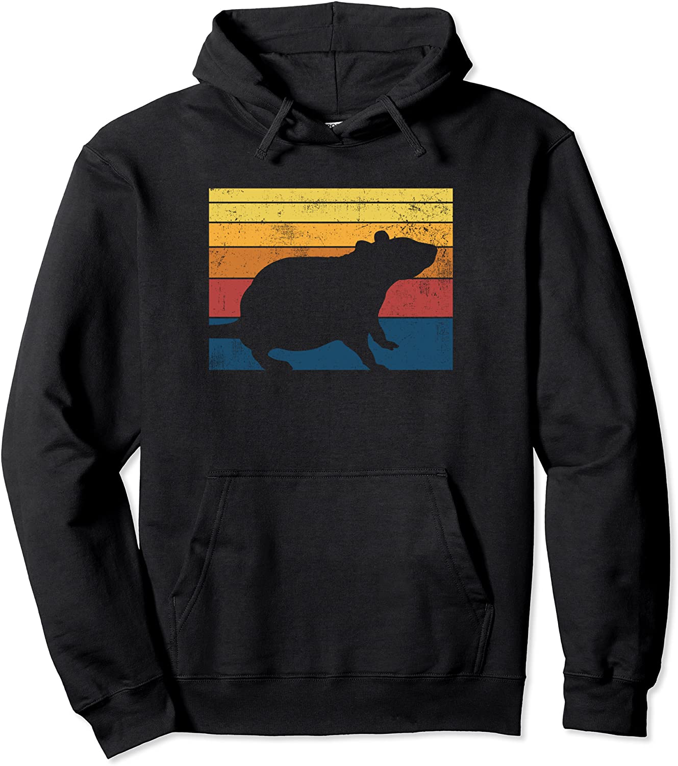 Rat Retro Vintage Gift Pullover Hoodie